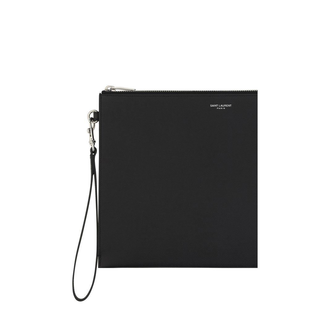 Saint Laurent Black Calfskin Bos Taurus Other Accessories-3