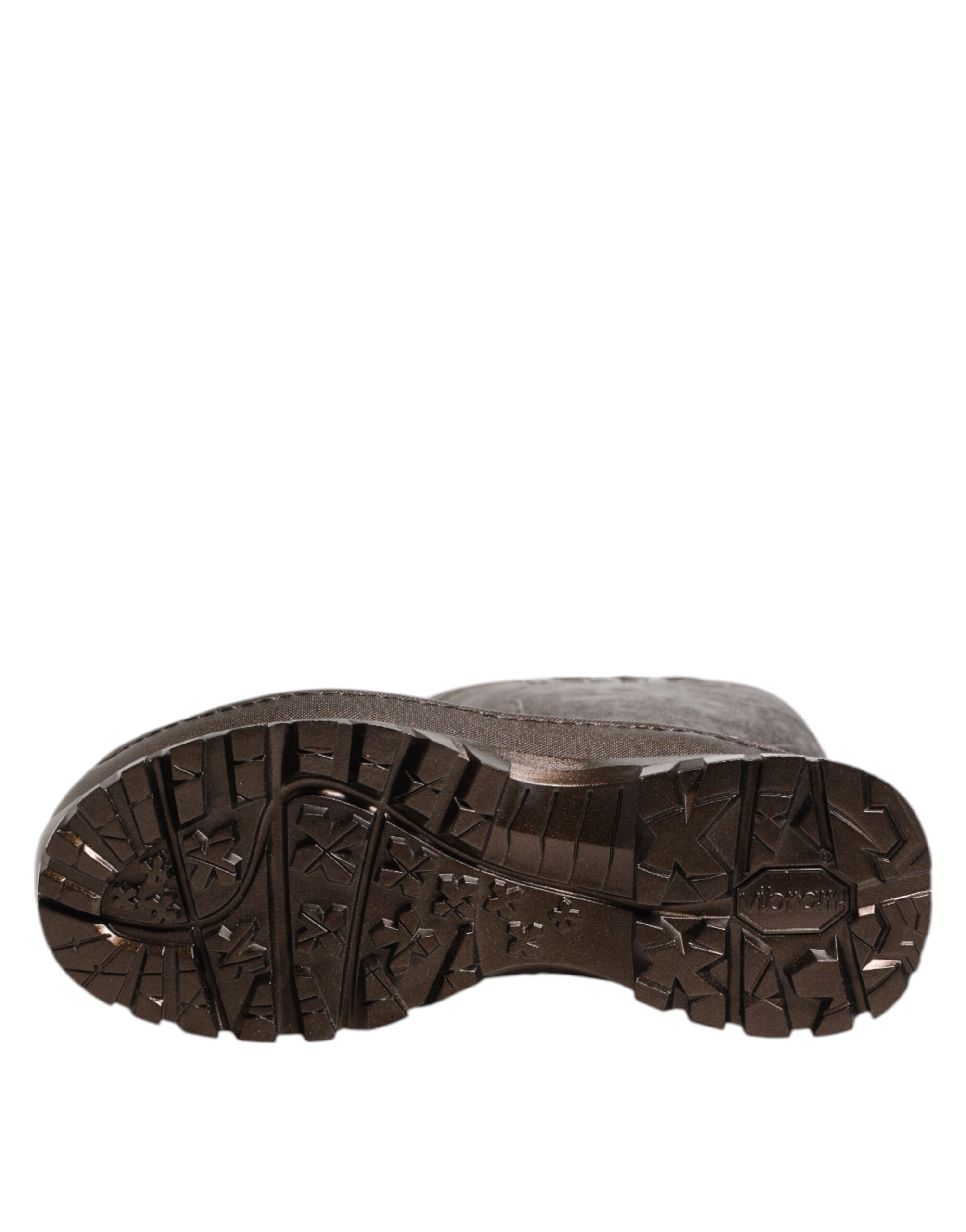 Dolce & Gabbana Metallic Bronze Pull On Regen Stiefel Schuhe-8