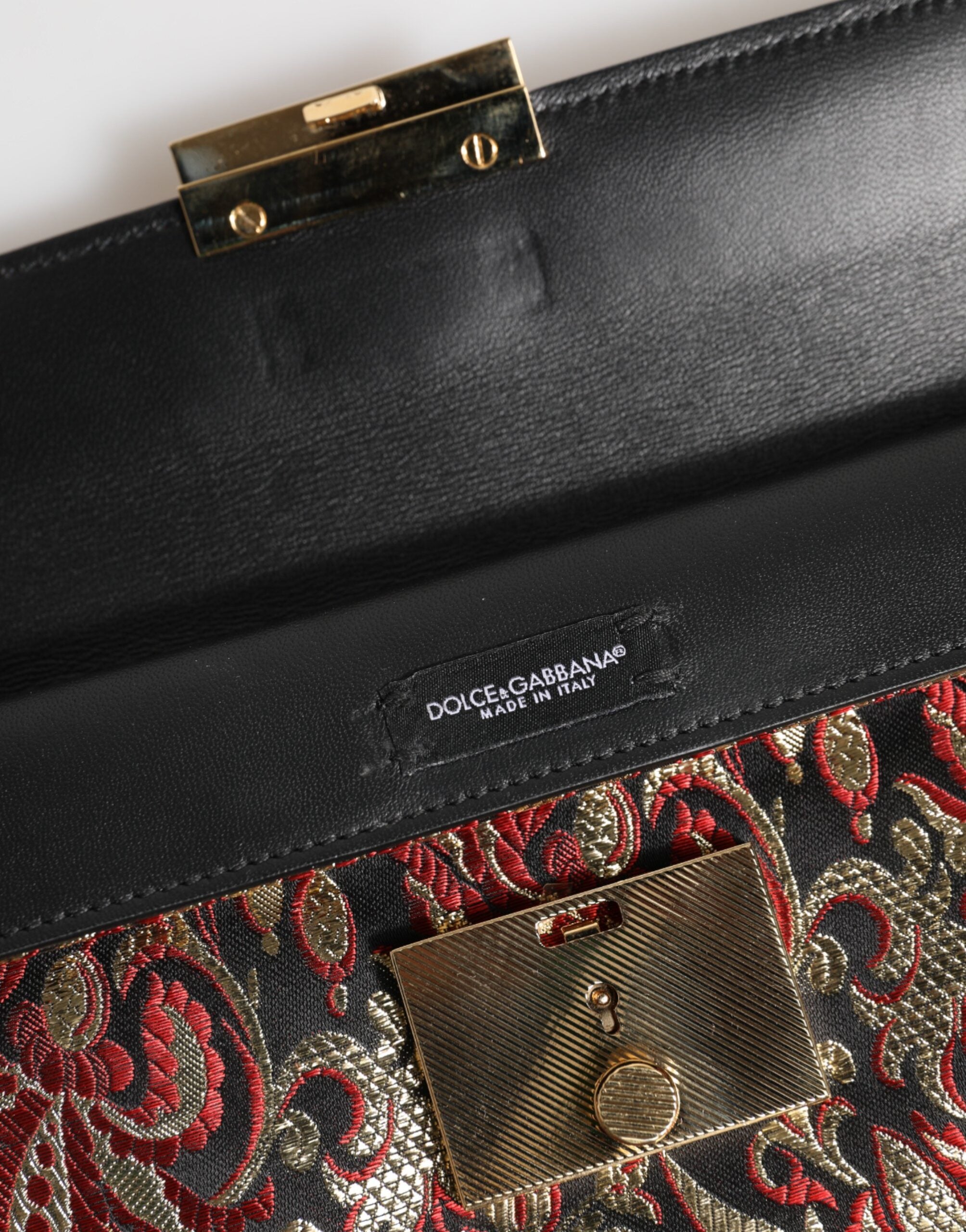 Dolce & Gabbana Multicolor Jacquard Floral Document Briefcase Bag-7