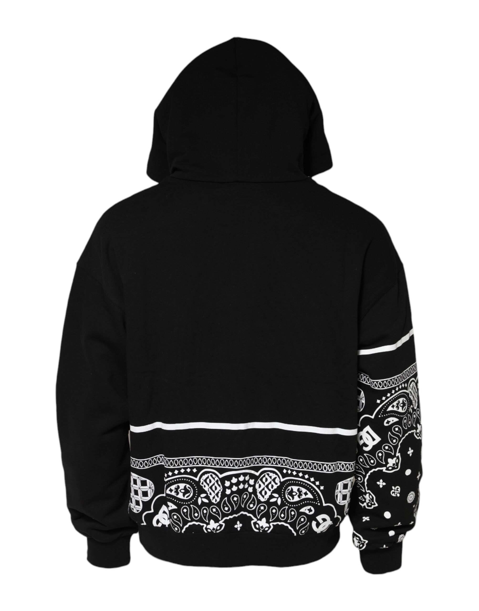 Sudadera con capucha y bandana negra de Dolce & Gabbana para hombre-3