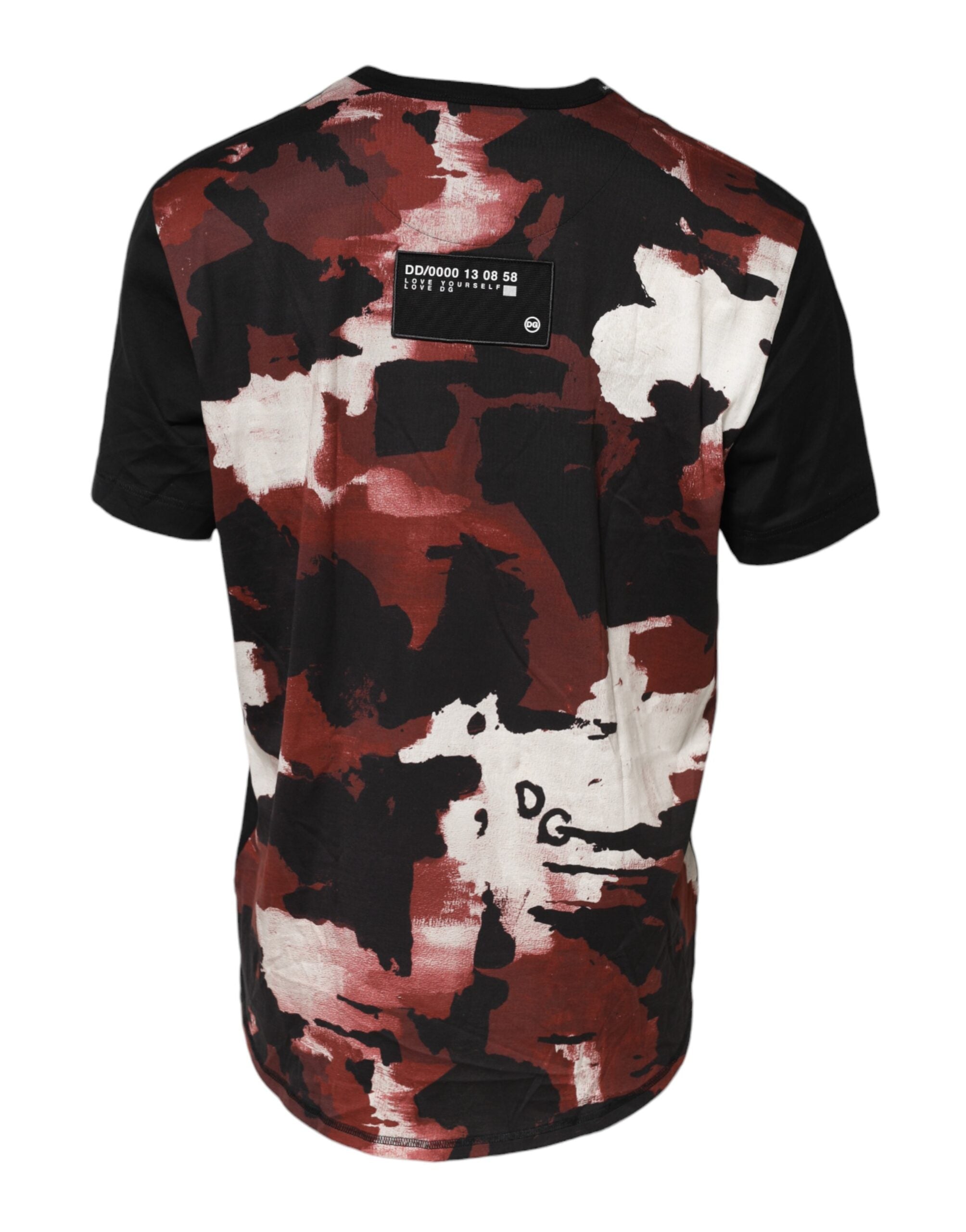 Dolce & Gabbana Multicolor Camouflage T-Shirt with Round Neck-3