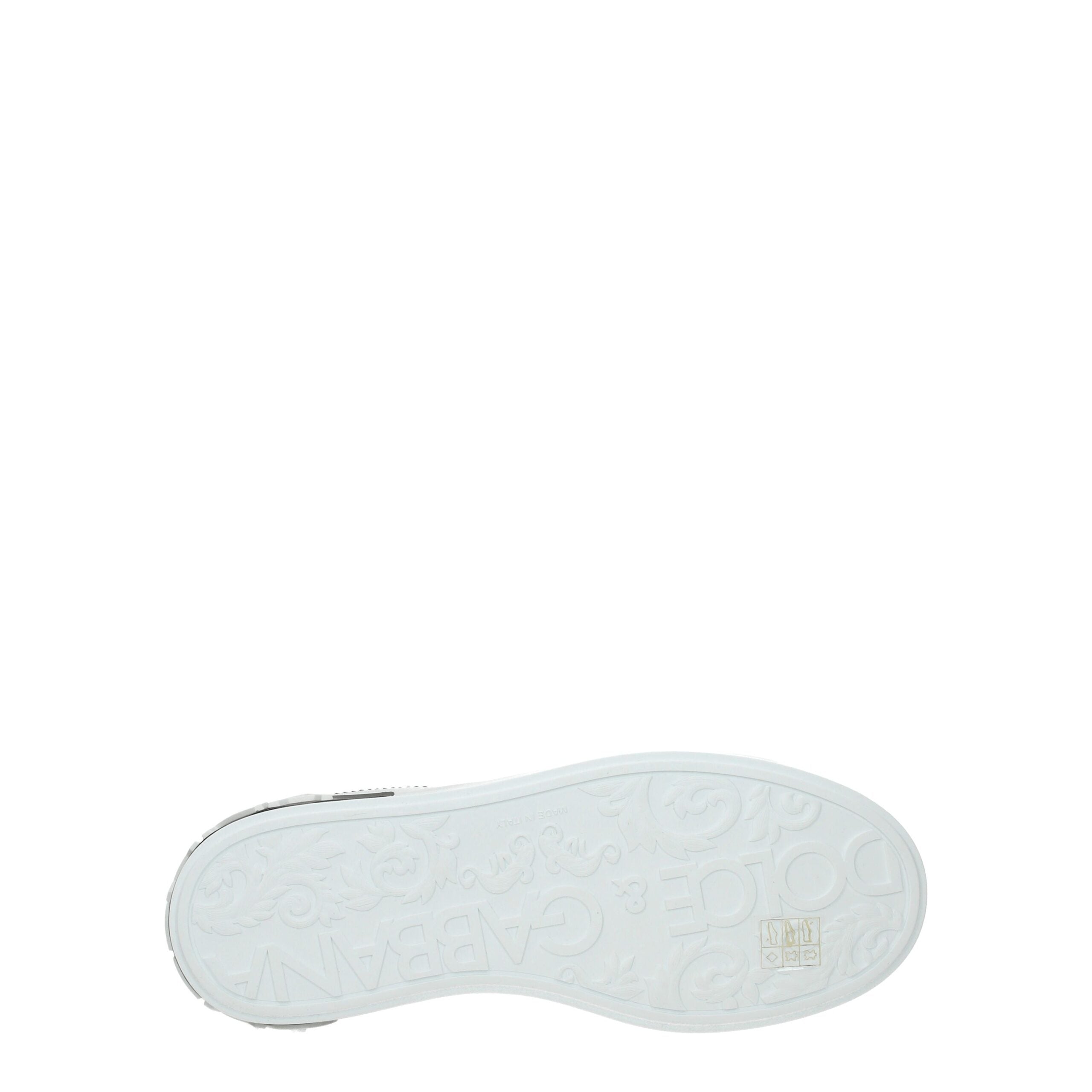 Dolce & Gabbana Weiße Sneakers aus Leder mit niedrigem Schaft-5