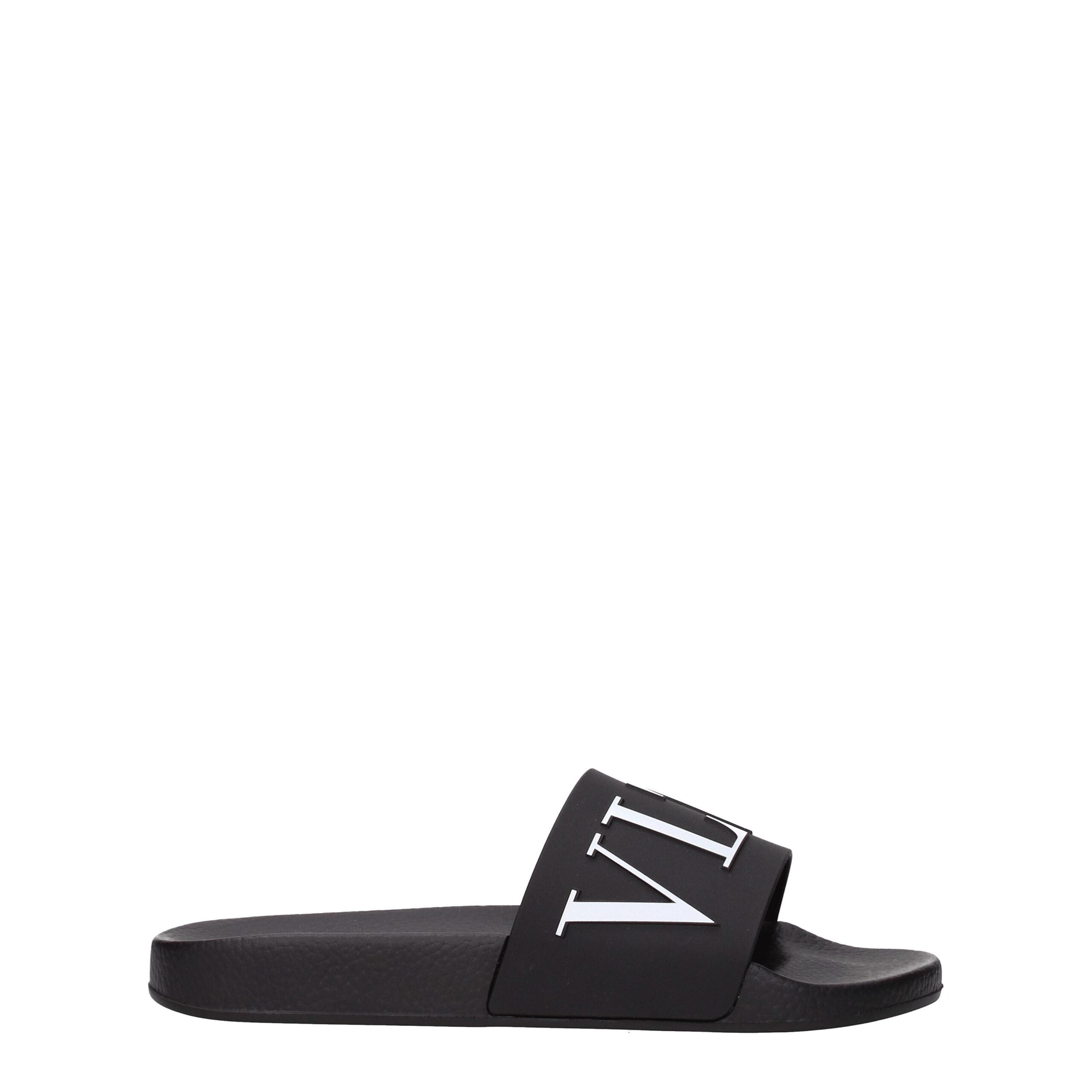 Valentino Garavani Baumwoll-Pantoffeln in Schwarz-1