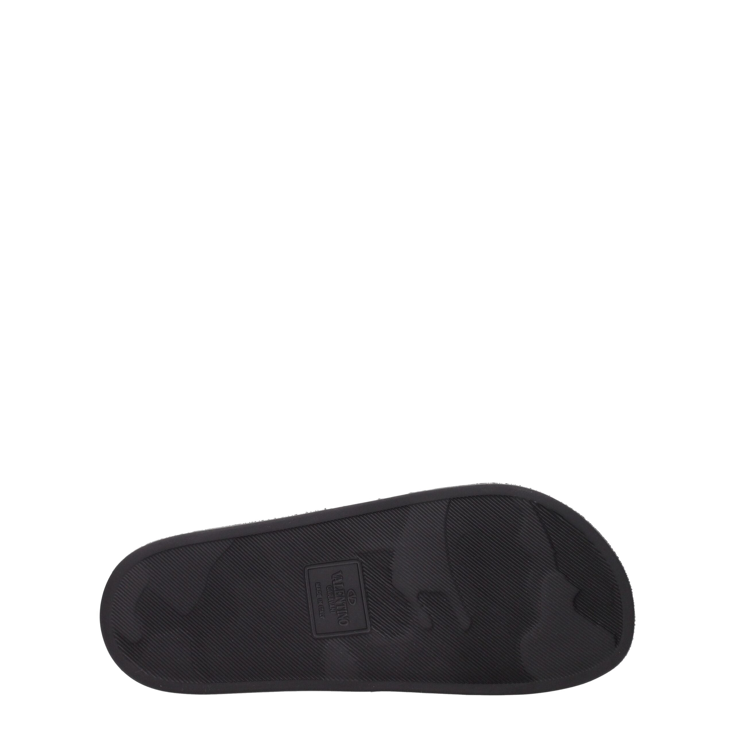 Valentino Garavani Baumwoll-Pantoffeln in Schwarz-5