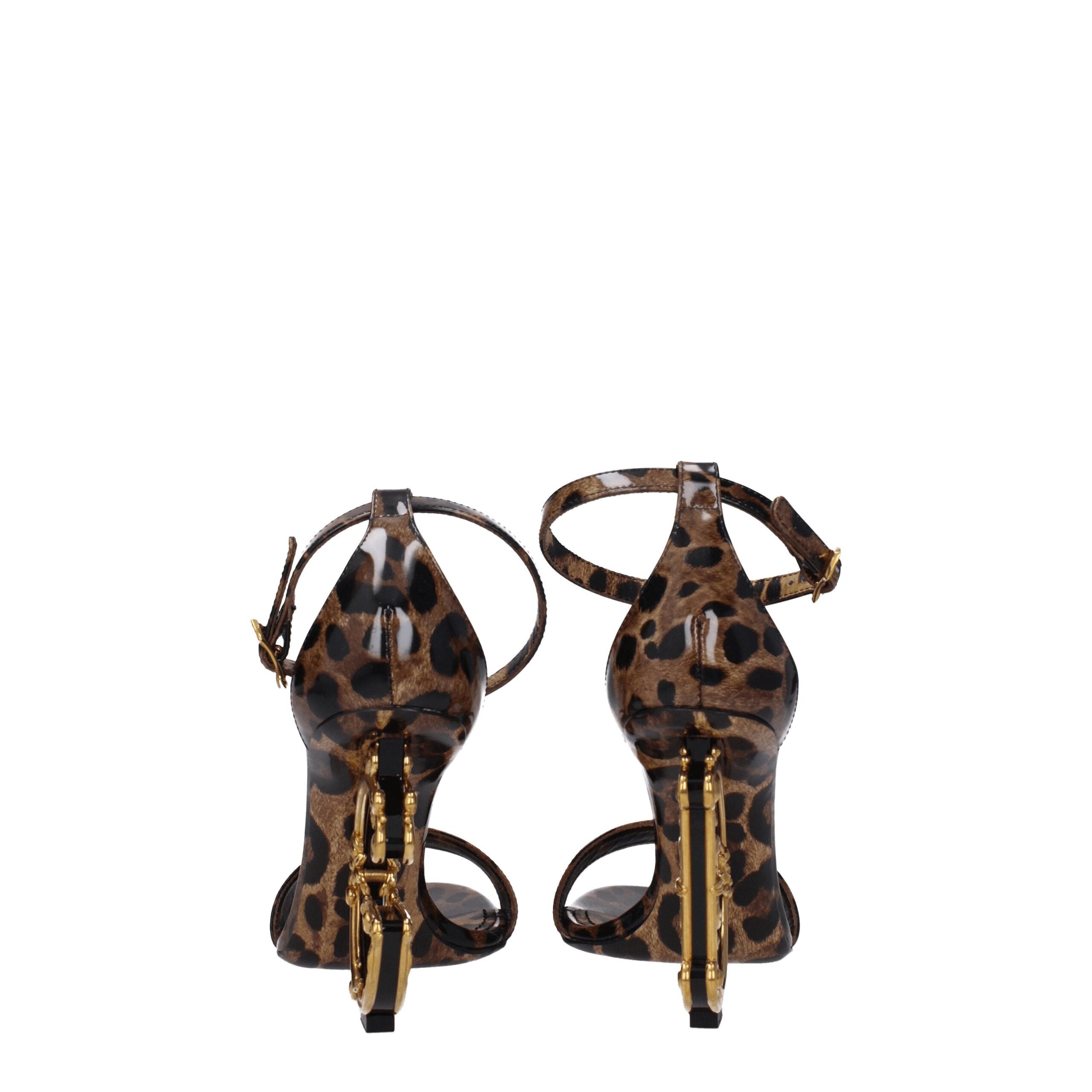 Dolce & Gabbana Braune Ledersandalen-5
