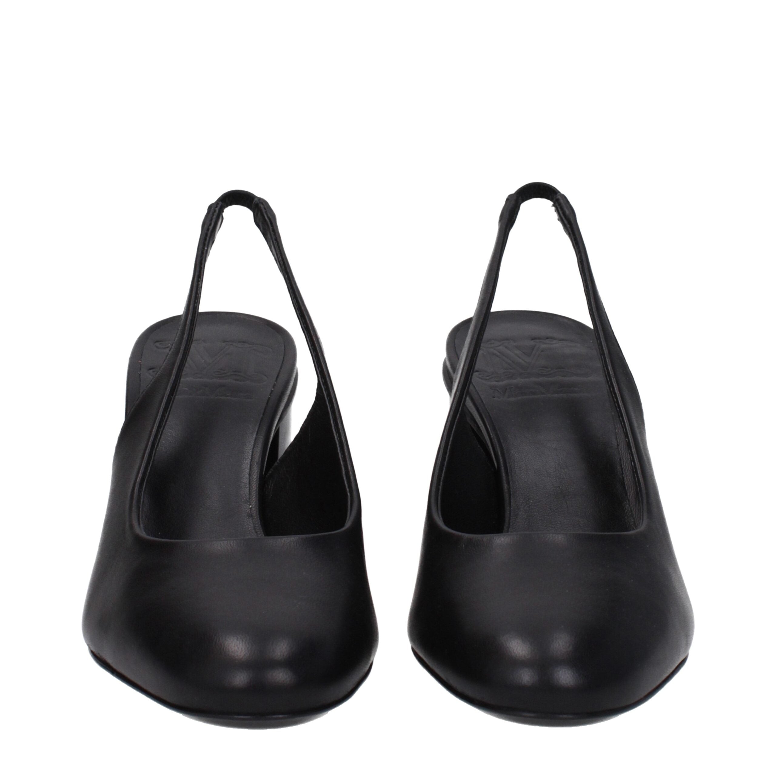 Max Mara Black Leather Pumps-3