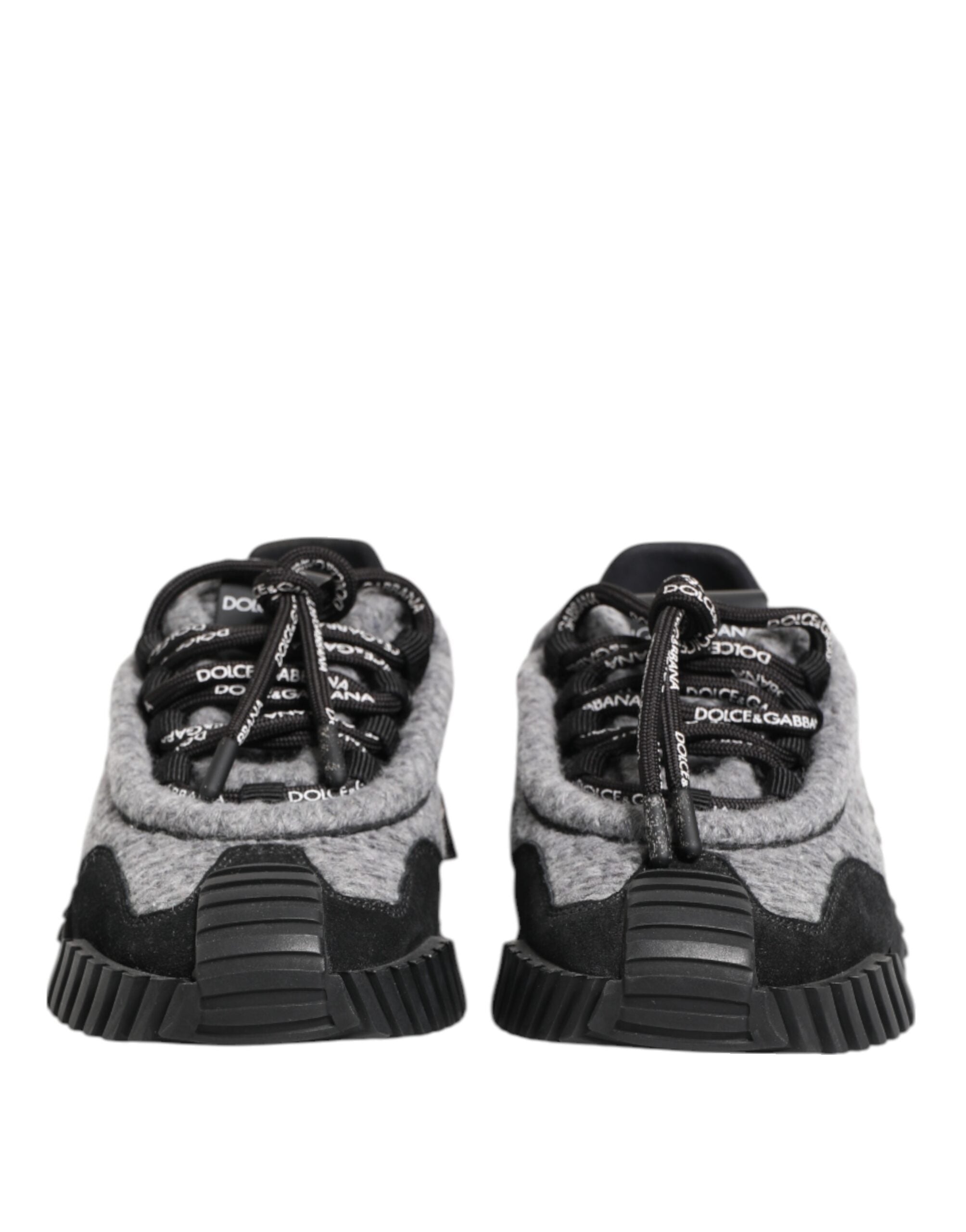 Dolce & Gabbana Schwarz Grau NS1 Low Top Turnschuhe Schuhe-3