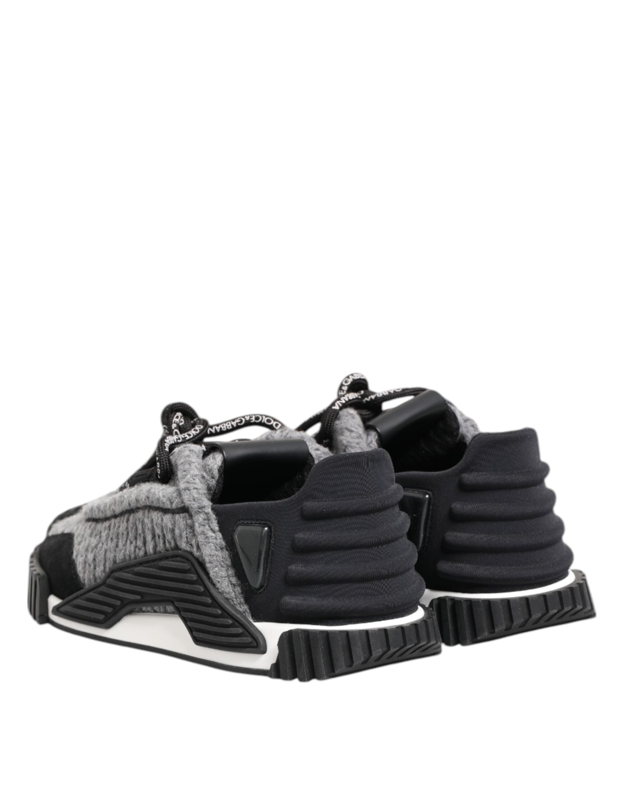 Dolce & Gabbana Schwarz Grau NS1 Low Top Turnschuhe Schuhe-6