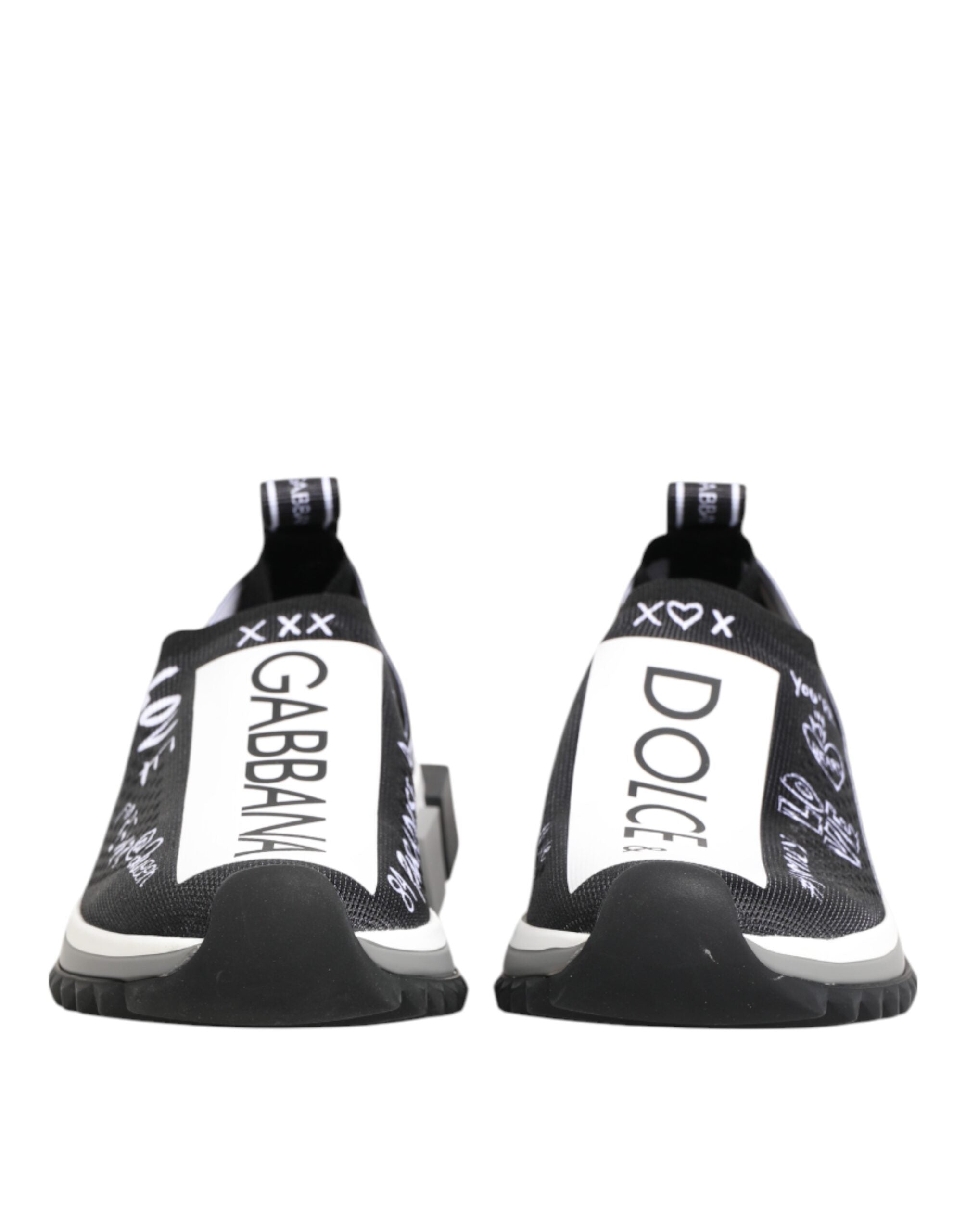 Zapatillas bajas Sorrento en blanco y negro de Dolce & Gabbana-3