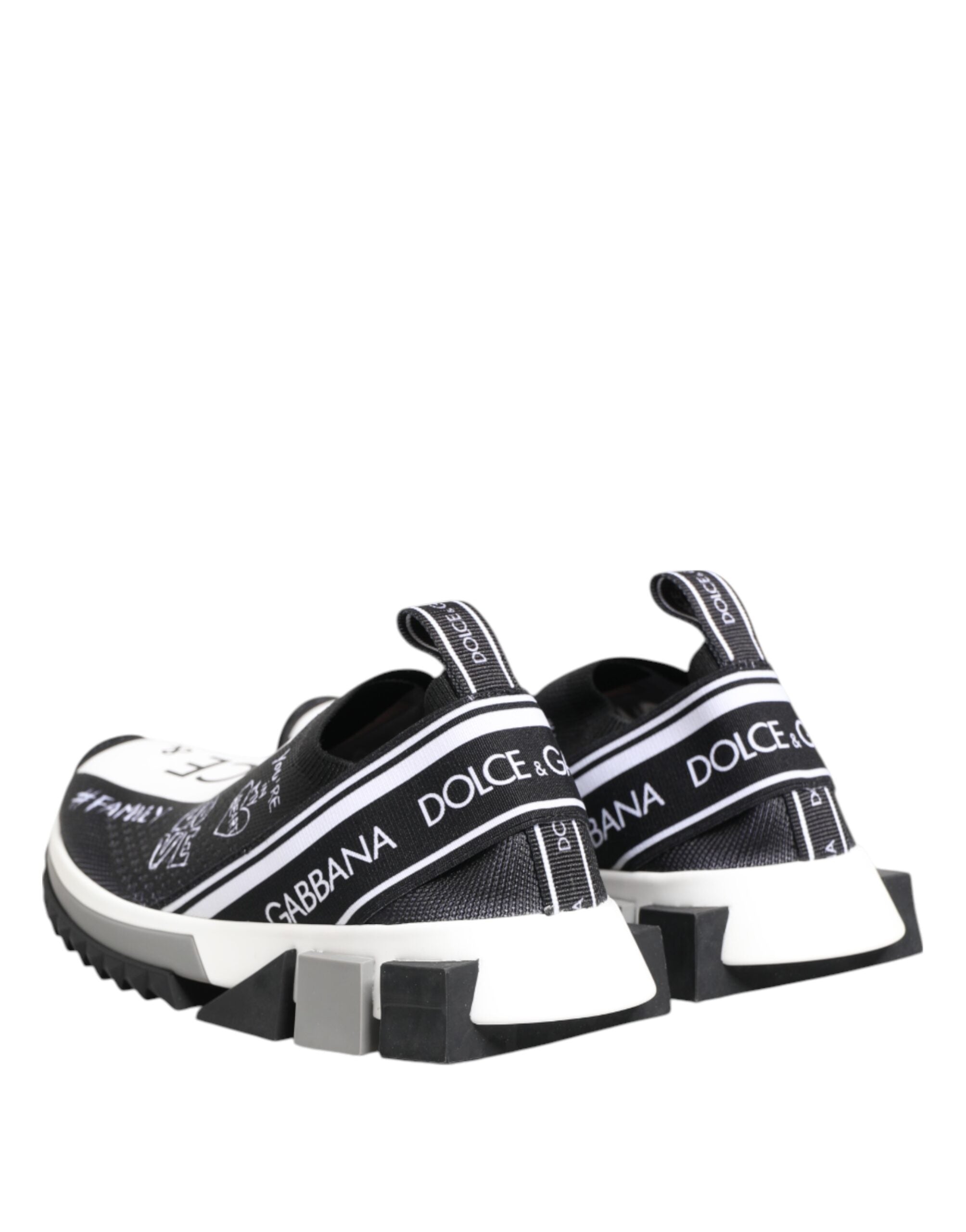Zapatillas bajas Sorrento en blanco y negro de Dolce & Gabbana-6