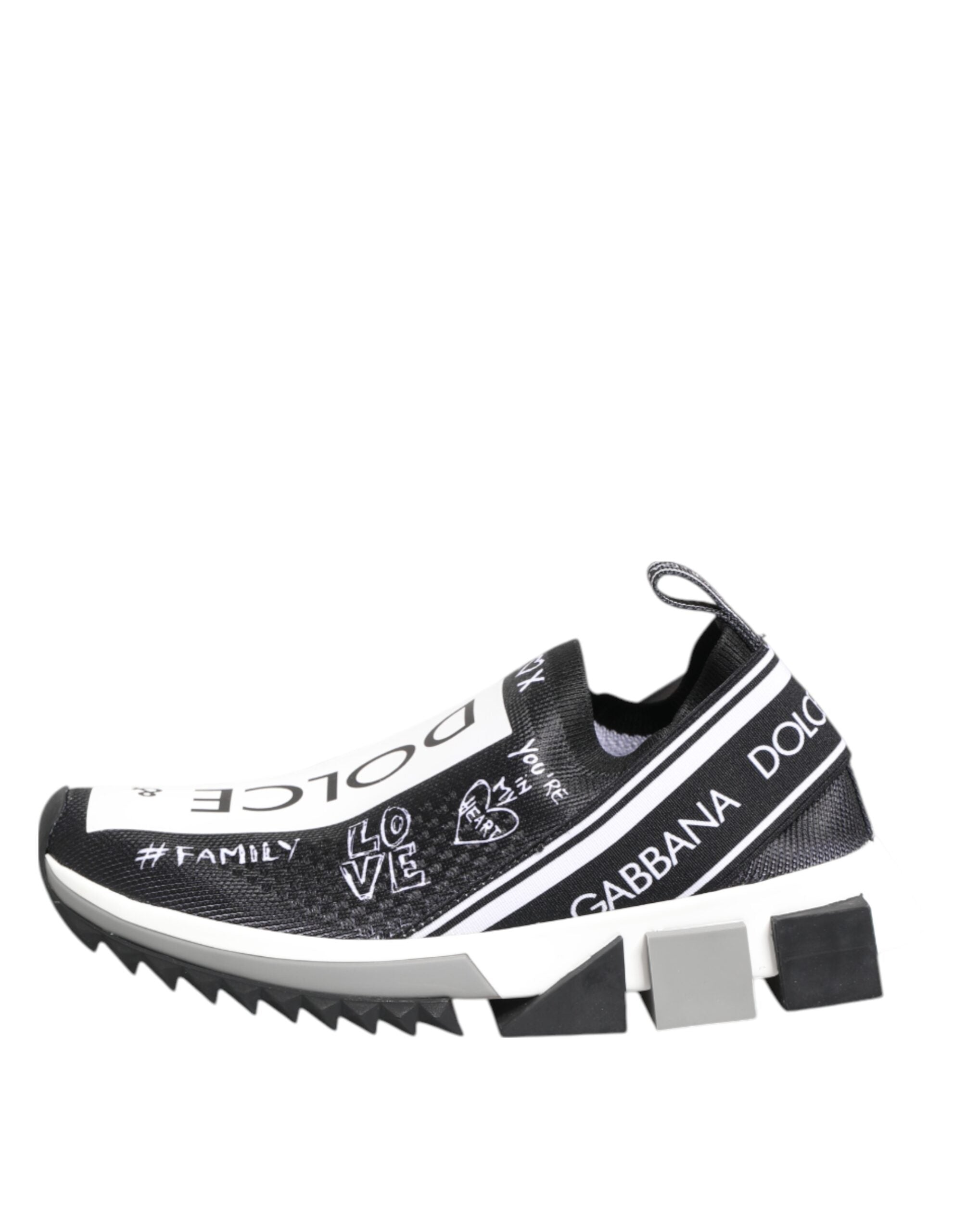 Zapatillas bajas Sorrento en blanco y negro de Dolce & Gabbana-7