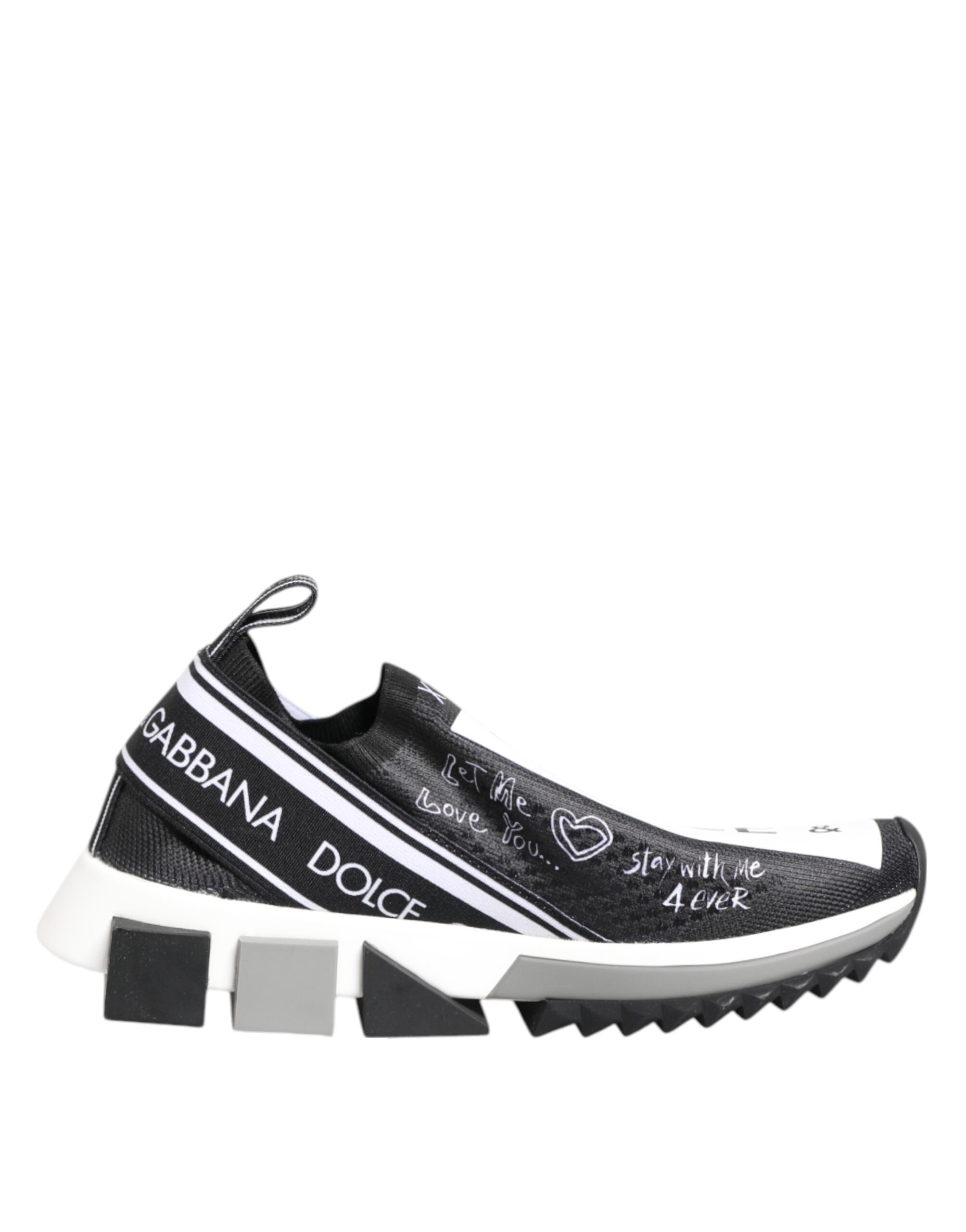 Zapatillas bajas Sorrento en blanco y negro de Dolce & Gabbana-2