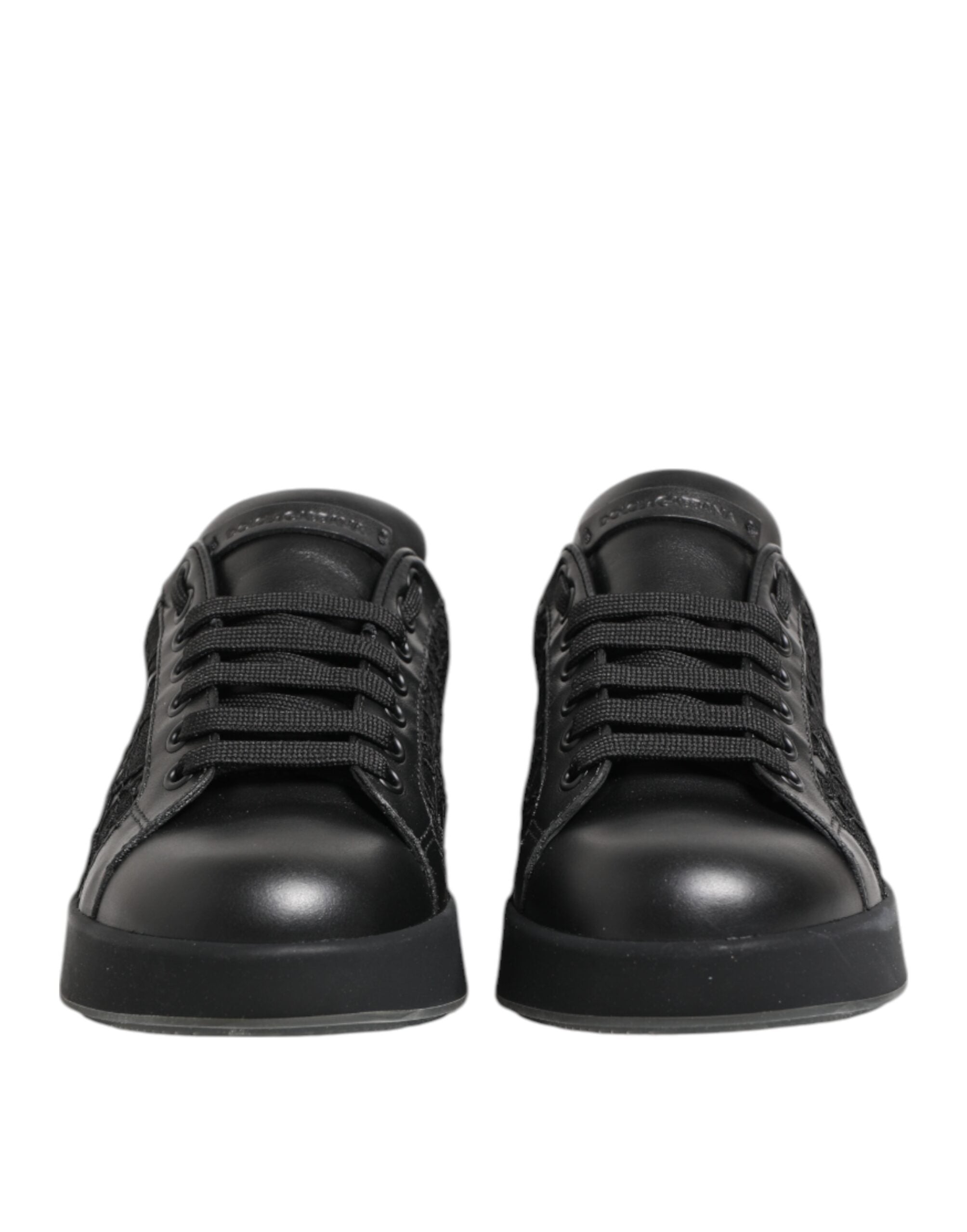 Zapatillas bajas con encaje floral negro de Dolce & Gabbana-3