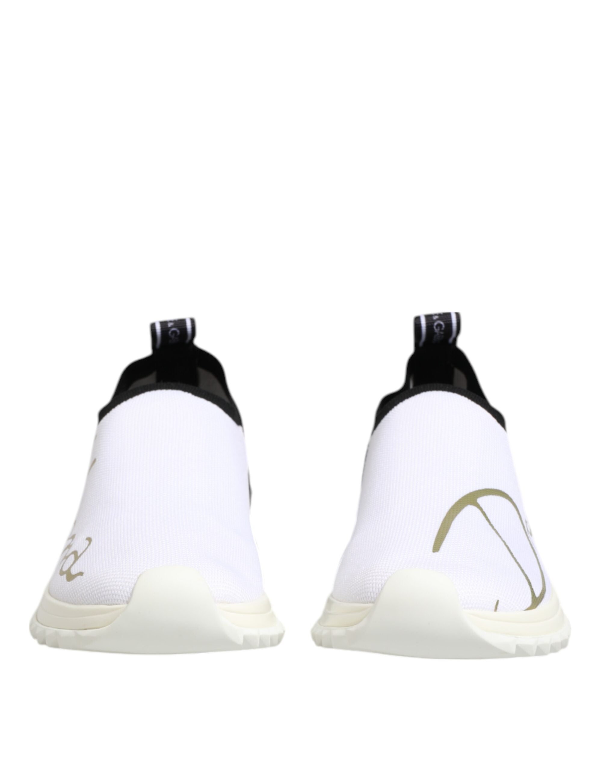 Zapatillas deportivas bajas Sorrento blancas y negras de Dolce & Gabbana-3