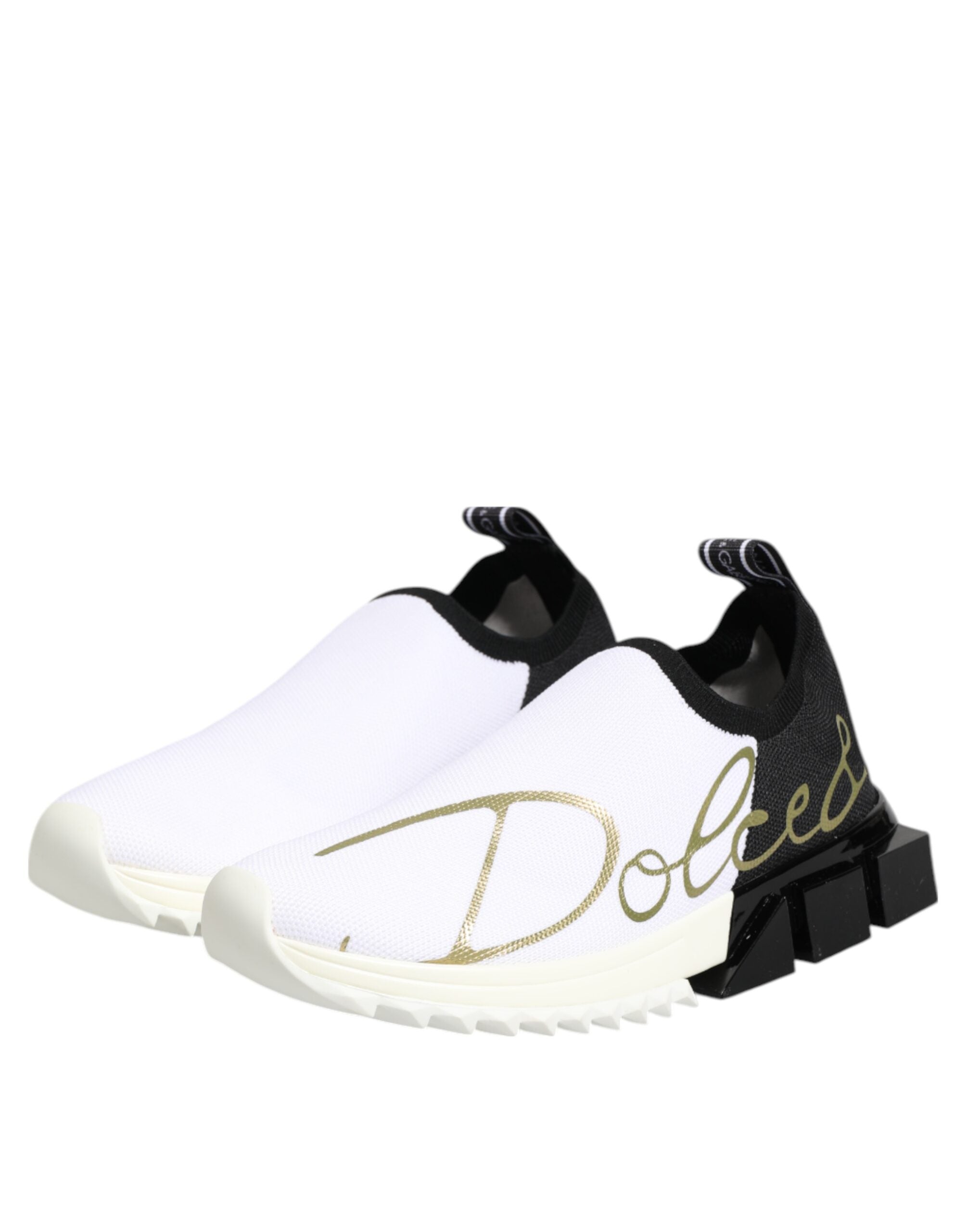 Zapatillas deportivas bajas Sorrento blancas y negras de Dolce & Gabbana-5