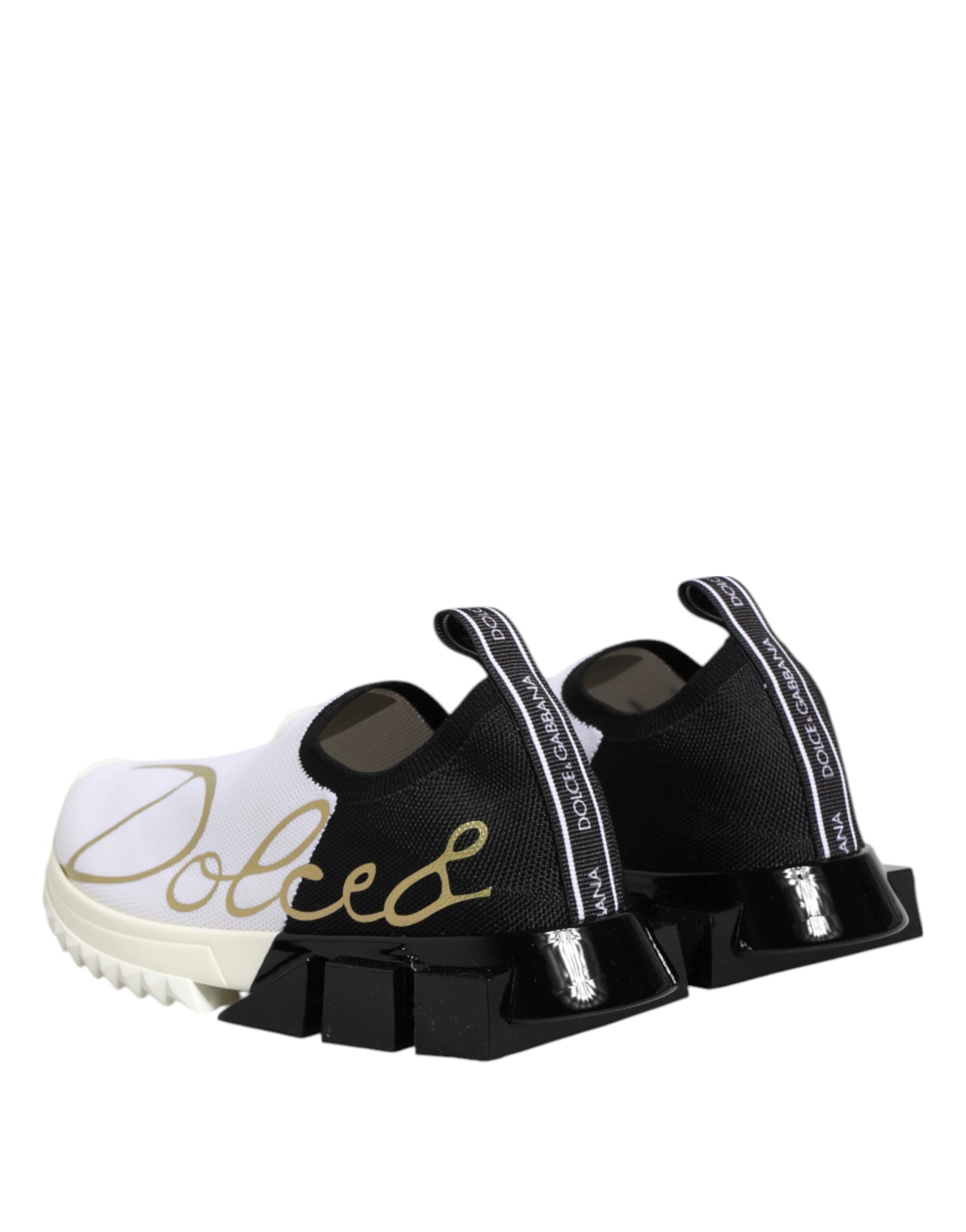 Zapatillas deportivas bajas Sorrento blancas y negras de Dolce & Gabbana-6