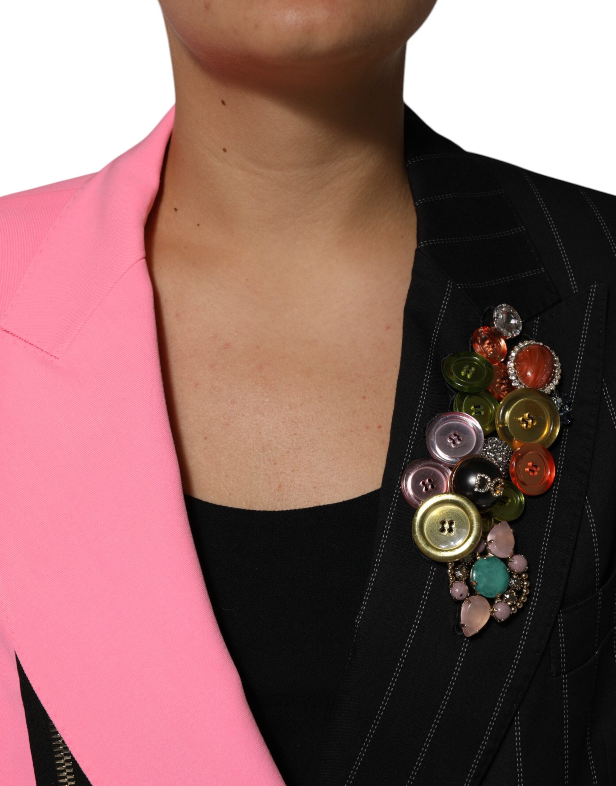 Dolce & Gabbana Multicolor Patchwork Embellished Coat Jacket-5