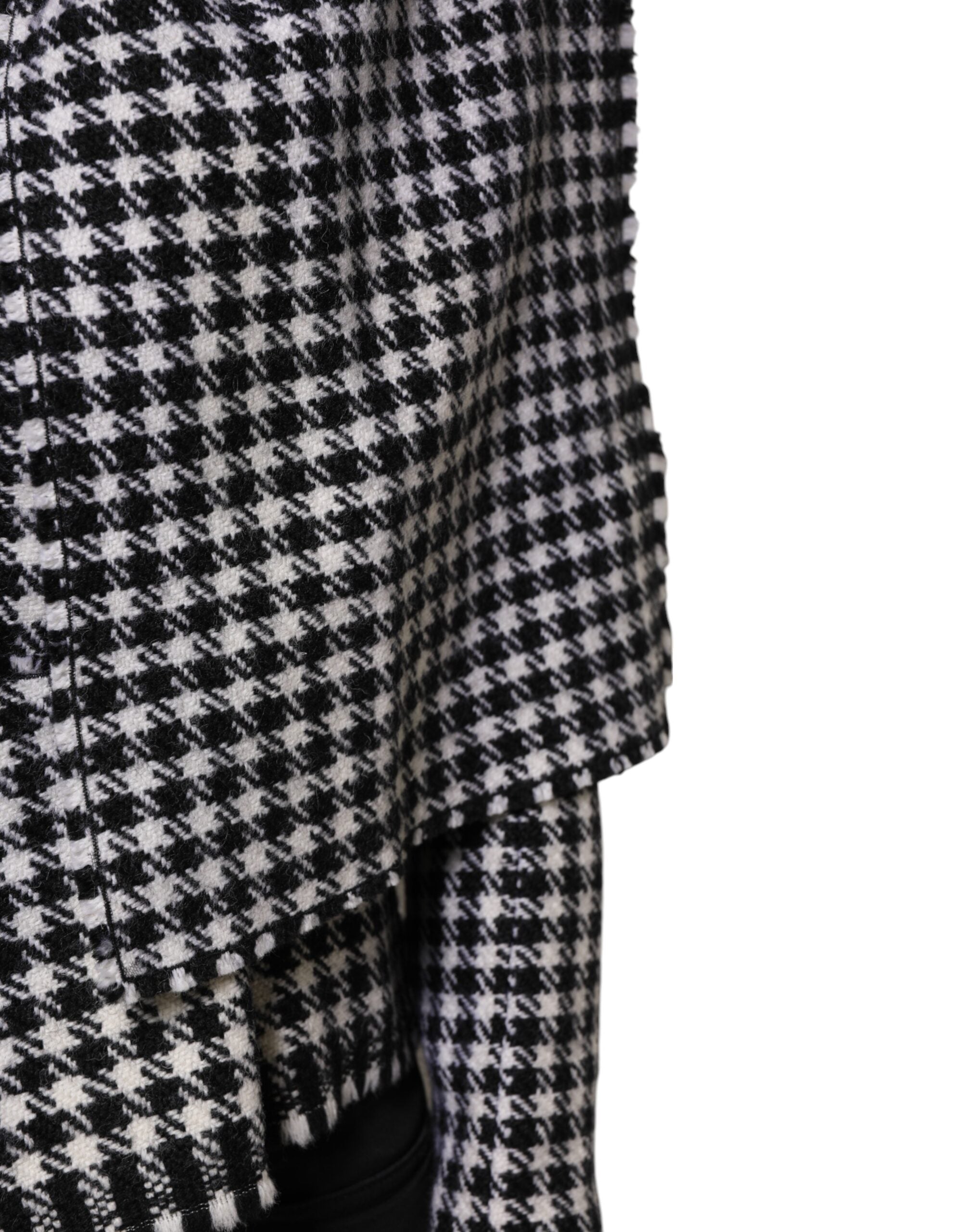 Dolce & Gabbana monochrome patterned wool jacket in multiple colors-6