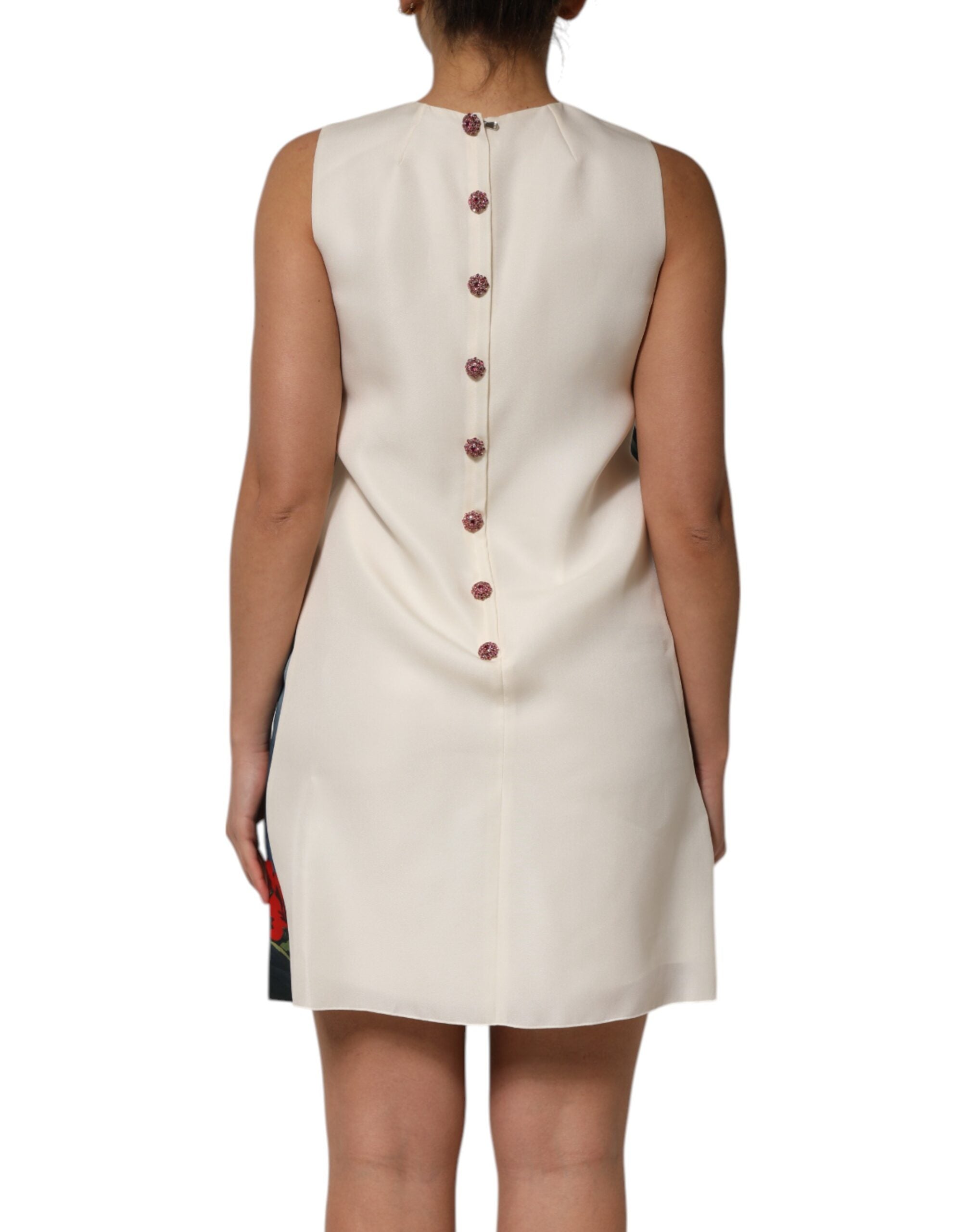 Dolce & Gabbana Multicolor Kristallverziertes Minikleid-4