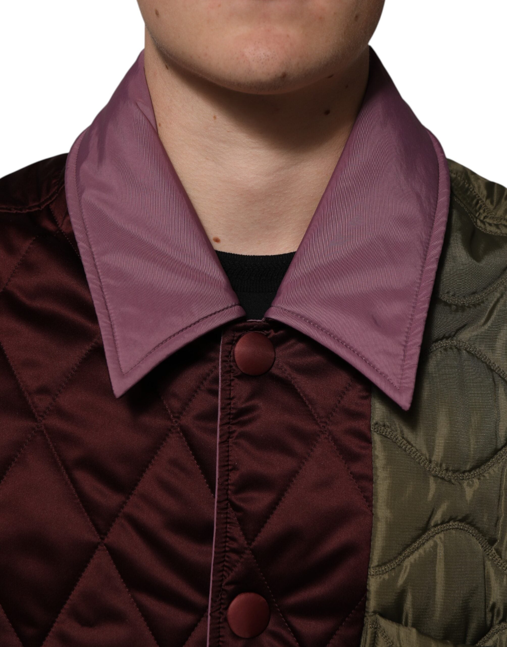 Dolce & Gabbana multicoloured patchwork jacket in quilted polyester-5