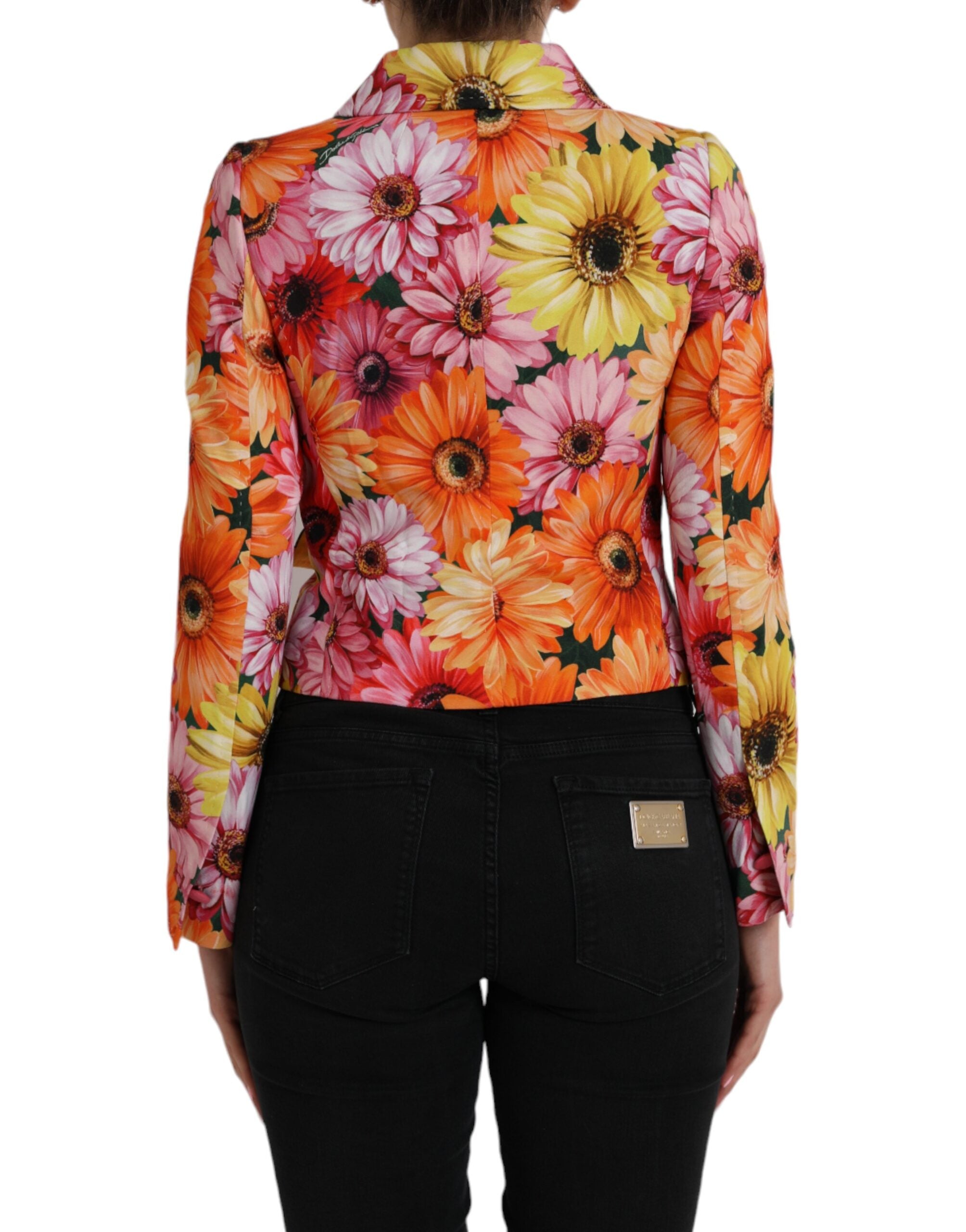 Dolce & Gabbana Multicolor Daisy Print Floral Fantasy Jacket-3