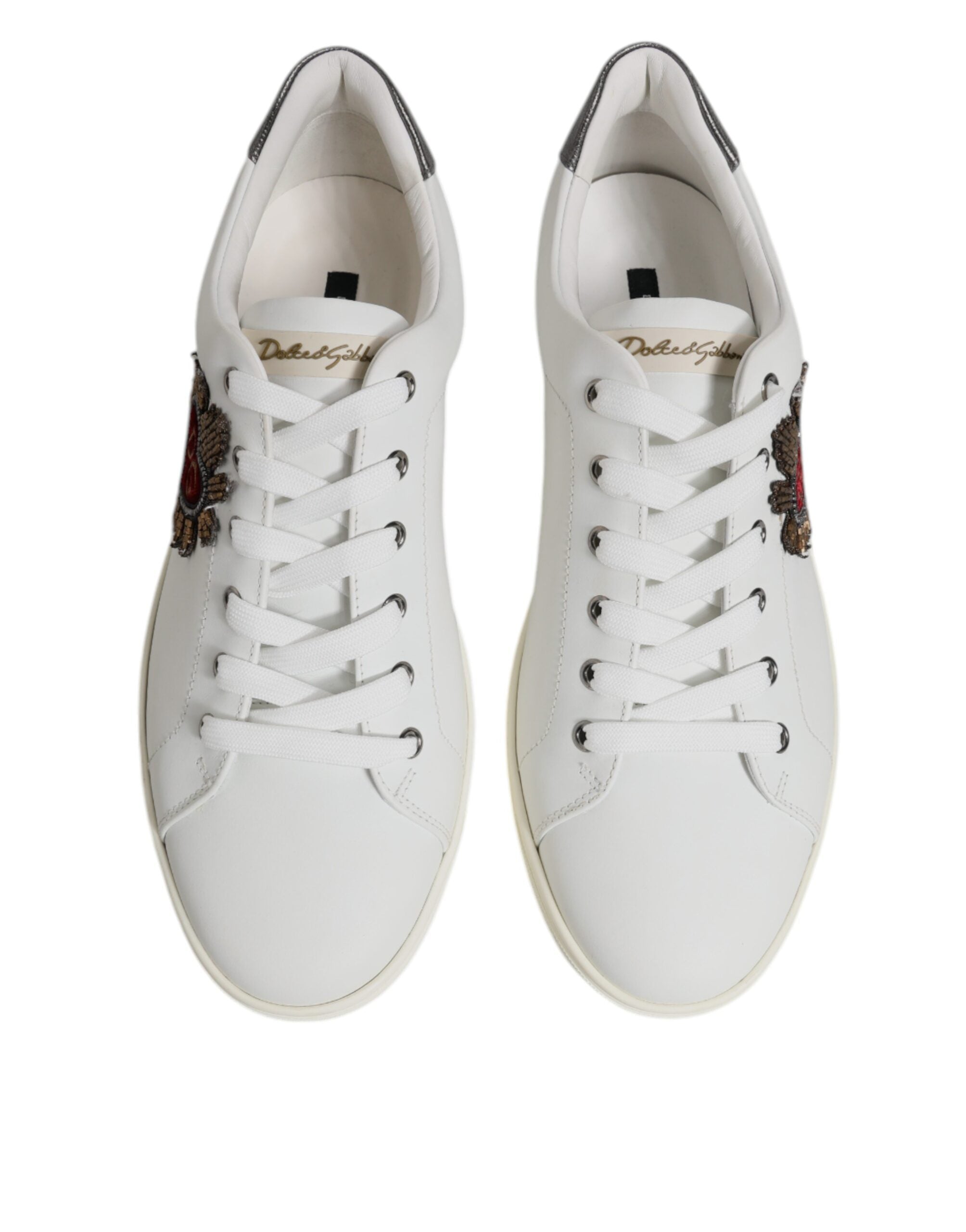 Zapatillas bajas blancas Sacred Heart de Dolce & Gabbana para hombre-4