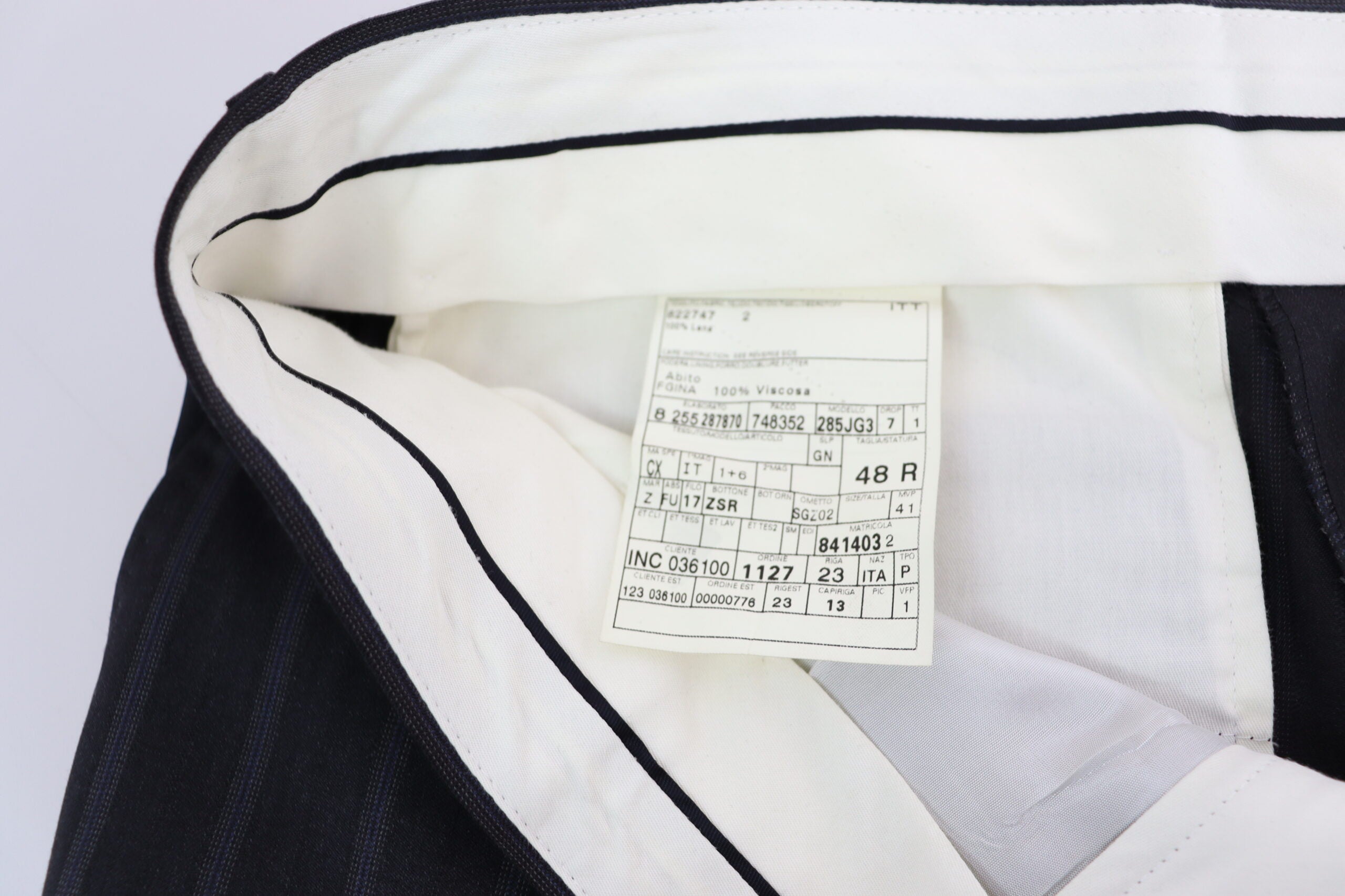 Pantalones formales de mezcla de lana gris de Dolce & Gabbana-5