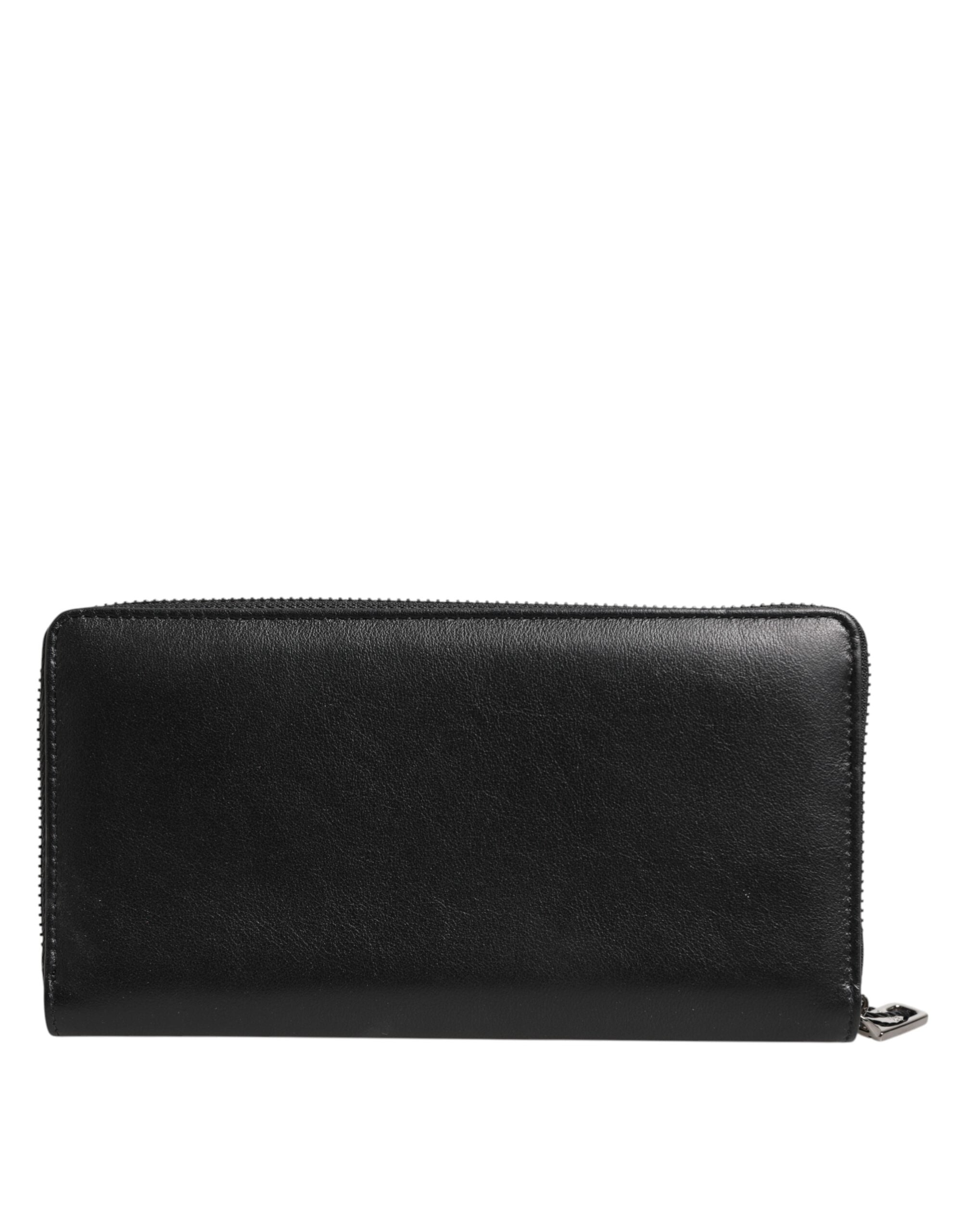 Dolce & Gabbana Black Blue Exotic Leather Men's Continental Clutch Wallet-4