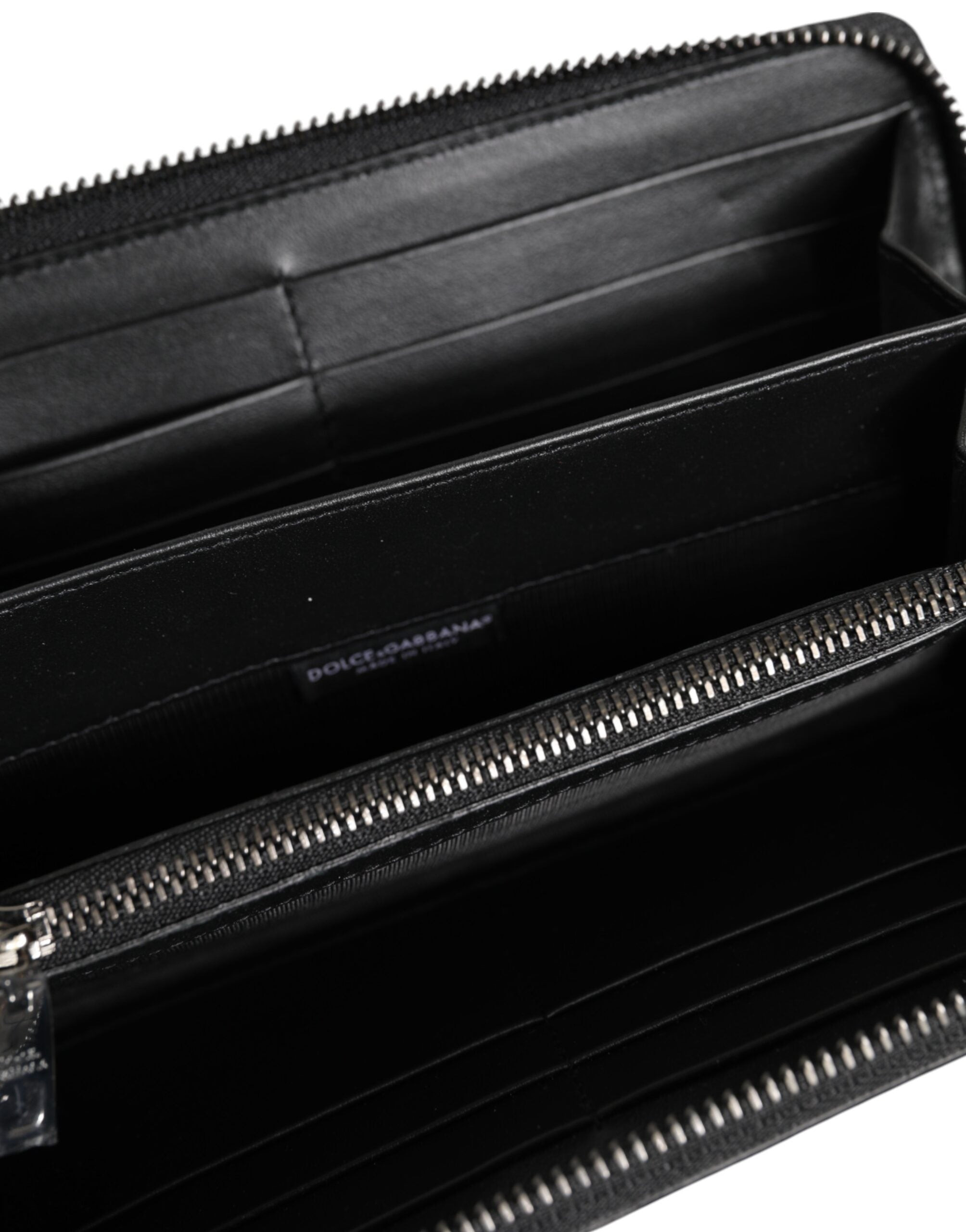 Dolce & Gabbana Black Brown Exotic Leather Men's Continental Clutch Wallet-7