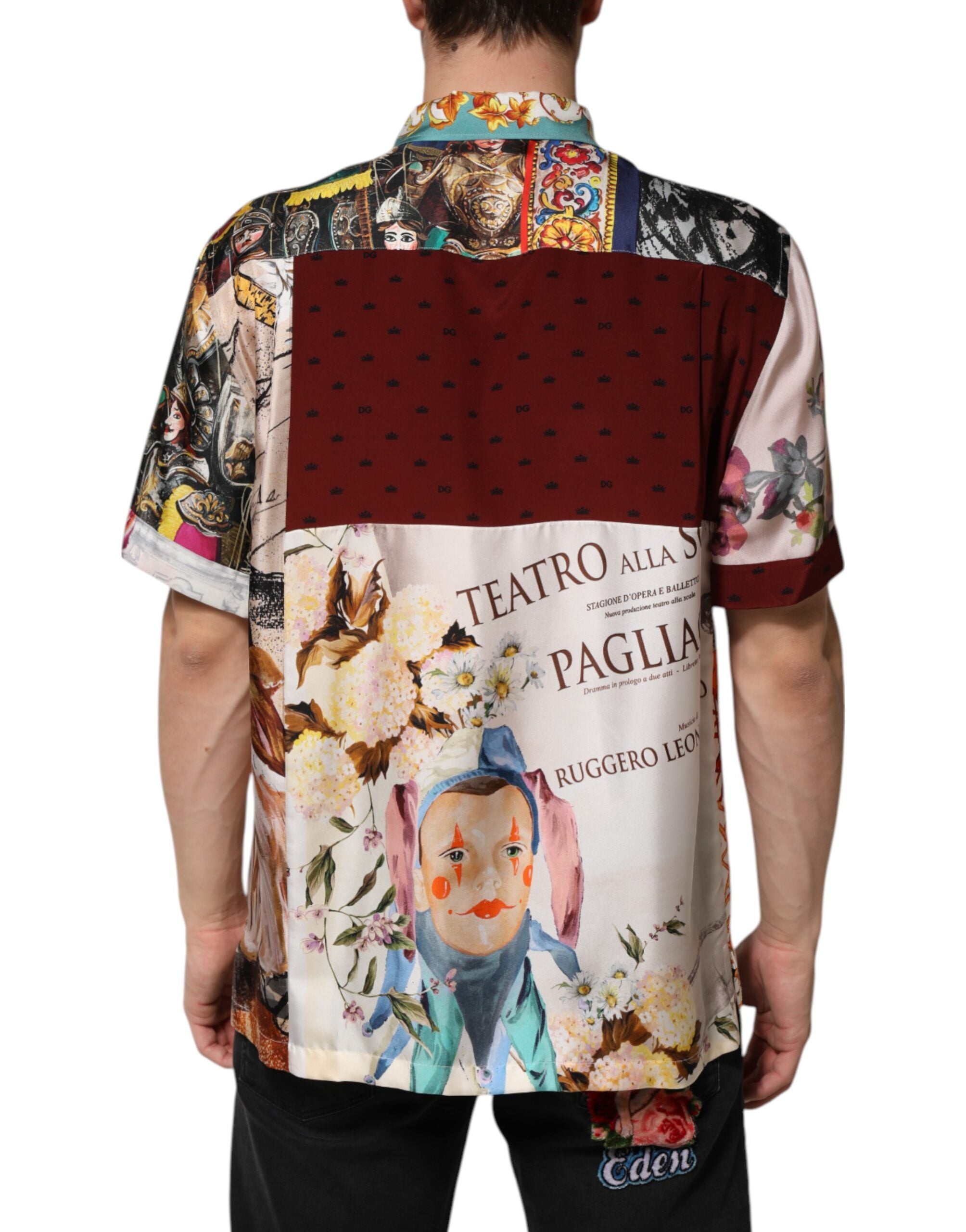 Dolce & Gabbana Multicolor Shell Print Hawaiian Casual Shirt-4