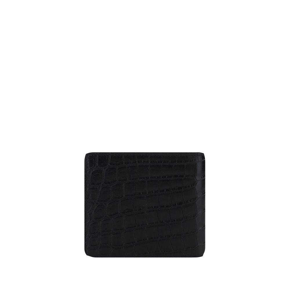 Saint Laurent Black Calf Leather Bos Taurus Wallet-2