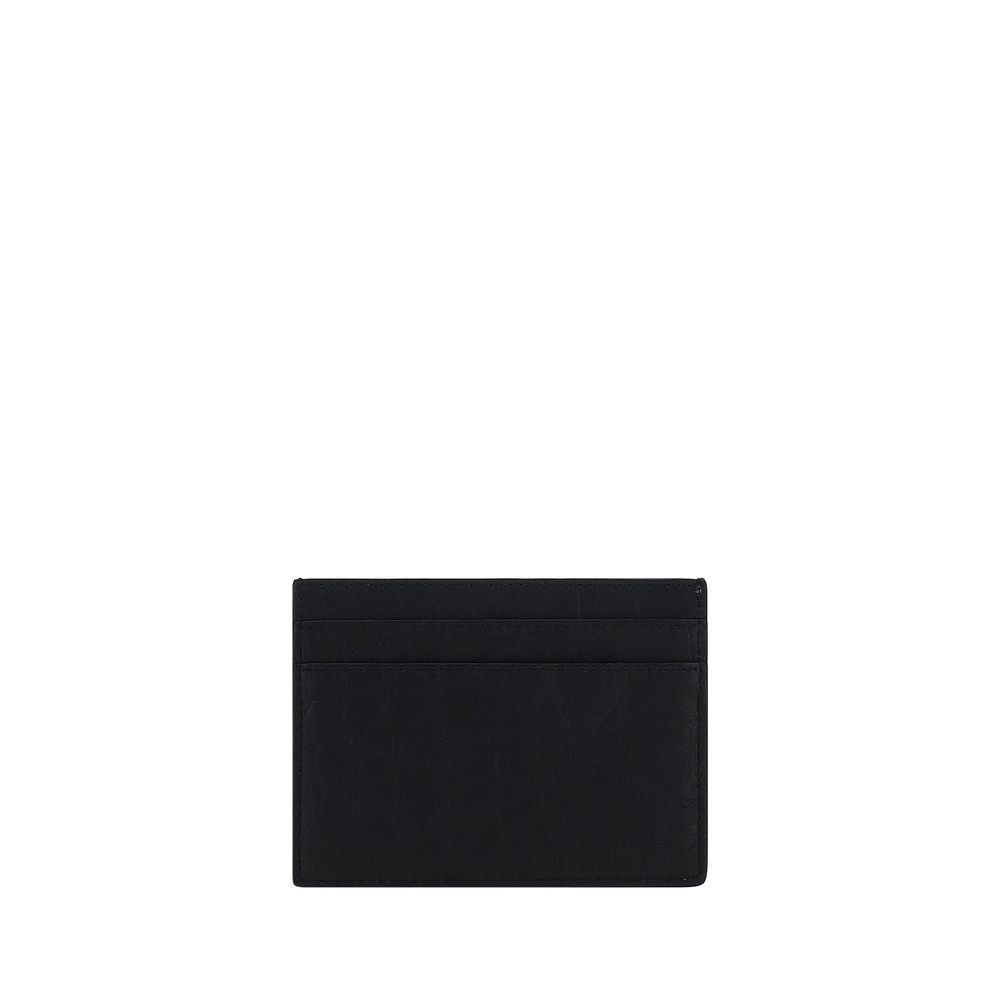 Saint Laurent Black Lambskin Leather Wallet Ovis Aries Aries-2