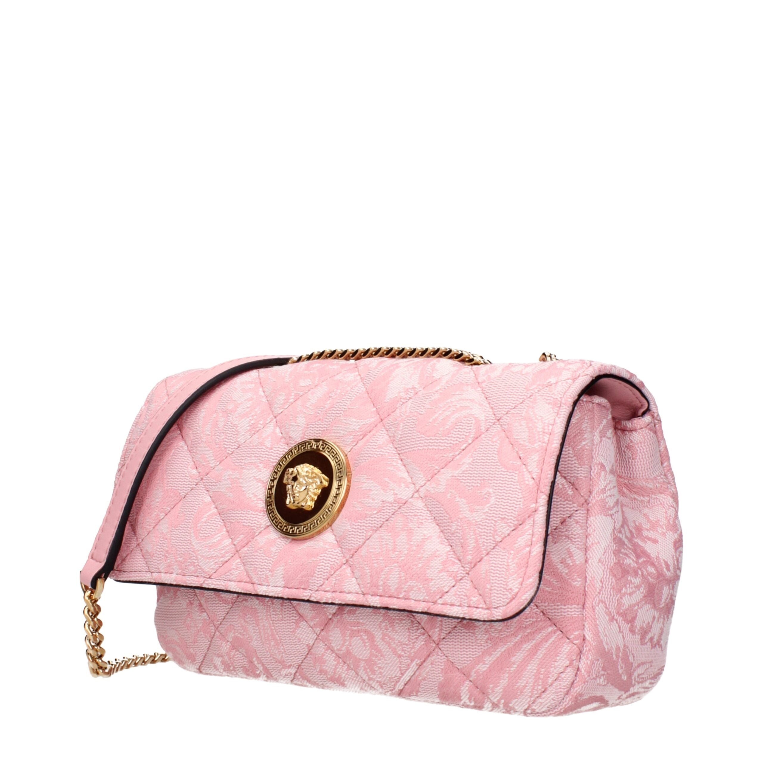 Versace Pink Fabric Shoulder Bag-2