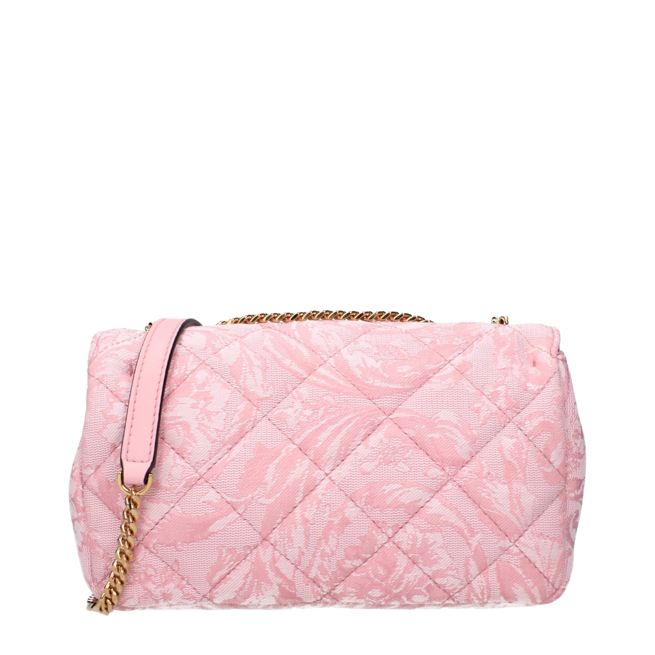 Versace Pink Fabric Shoulder Bag-3