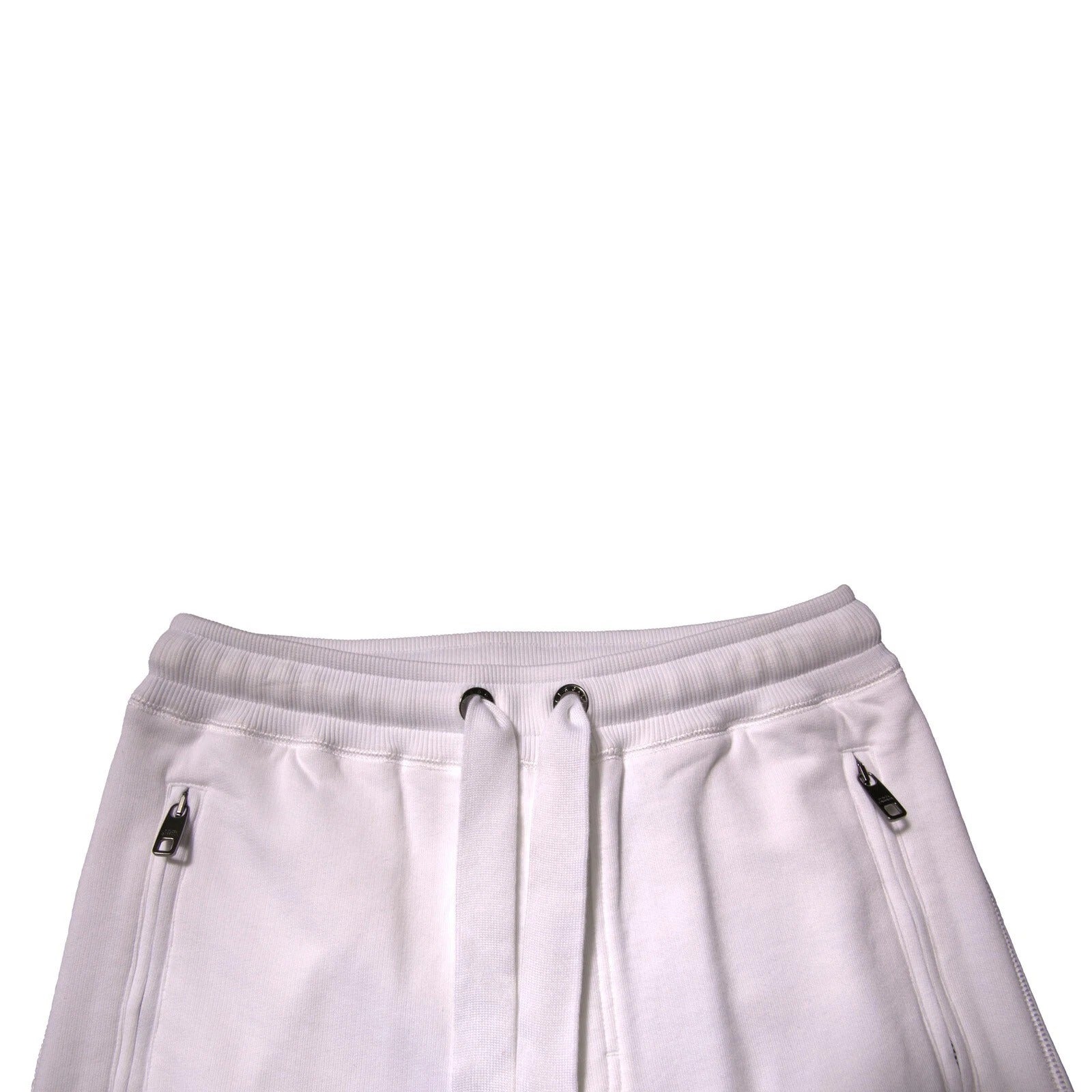 Dolce & Gabbana White Logo Tape Cotton Jogging Pants with Sweatpants-4