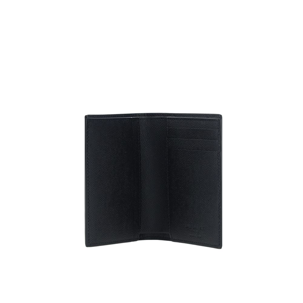 Saint Laurent Black Calf Leather Bos Taurus Wallet-3