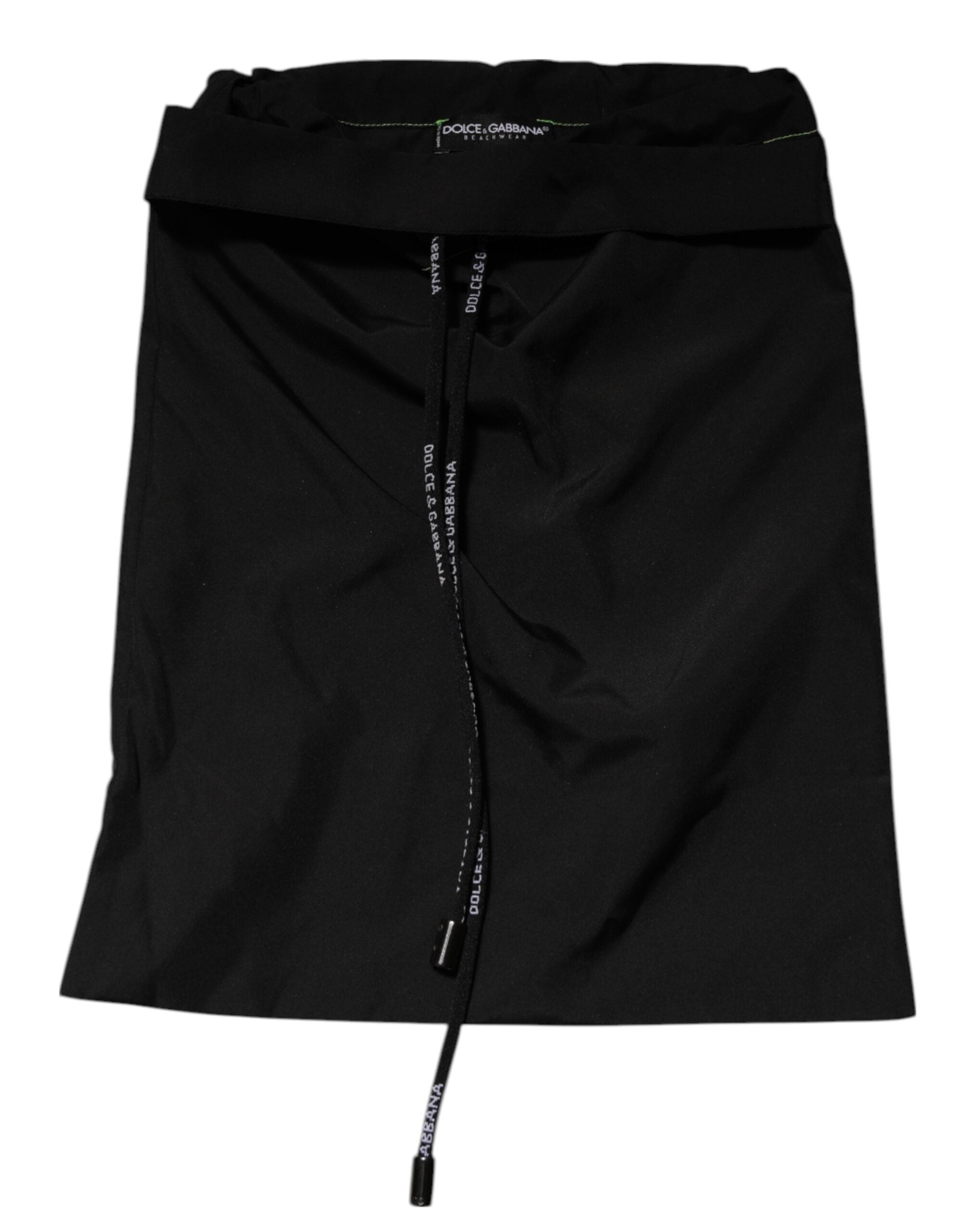 Dolce & Gabbana Schwarz Grün Logo Bund Bademode Kurze Bademode-7