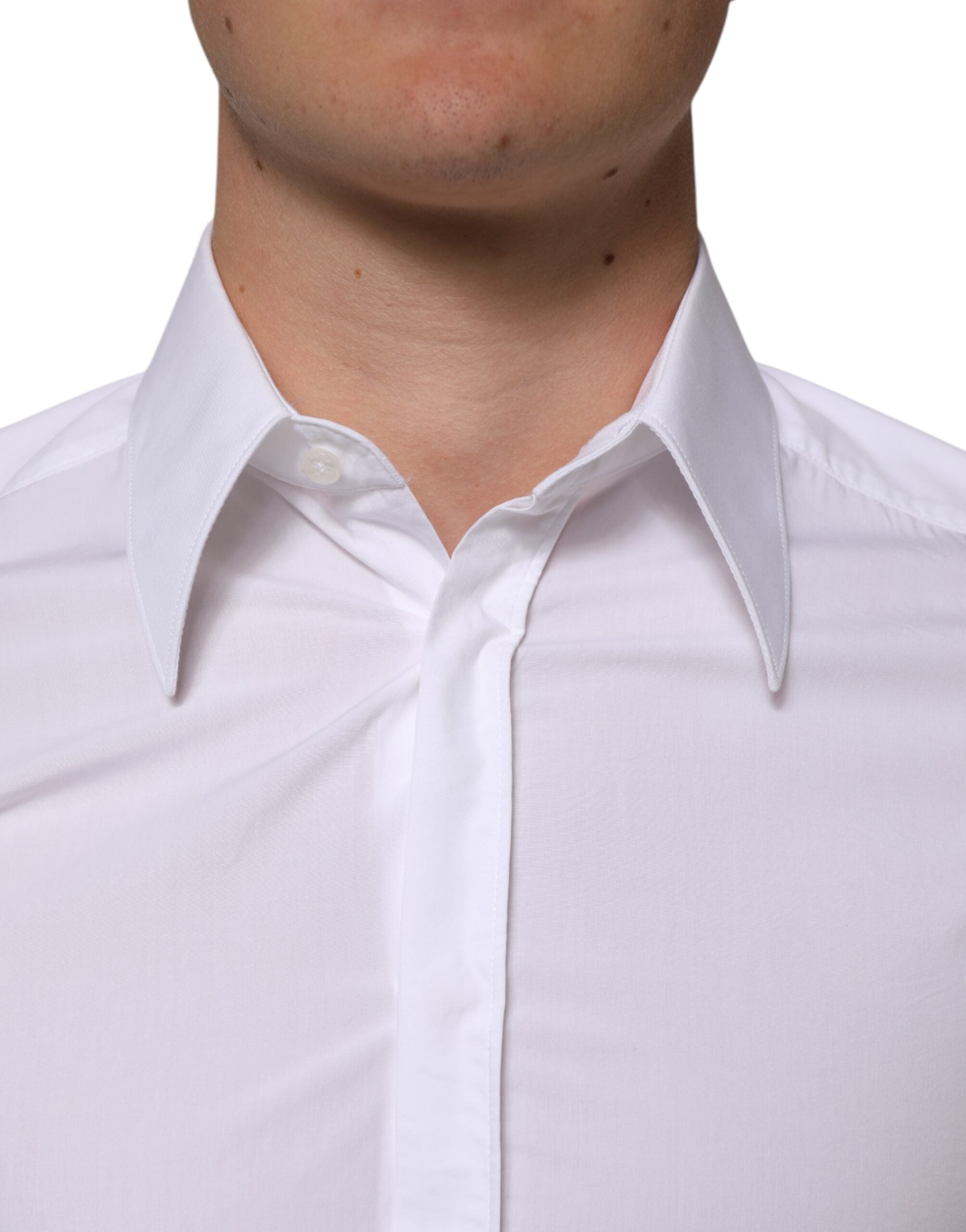 Dolce & Gabbana white cotton long-sleeved shirt MARTINI-5