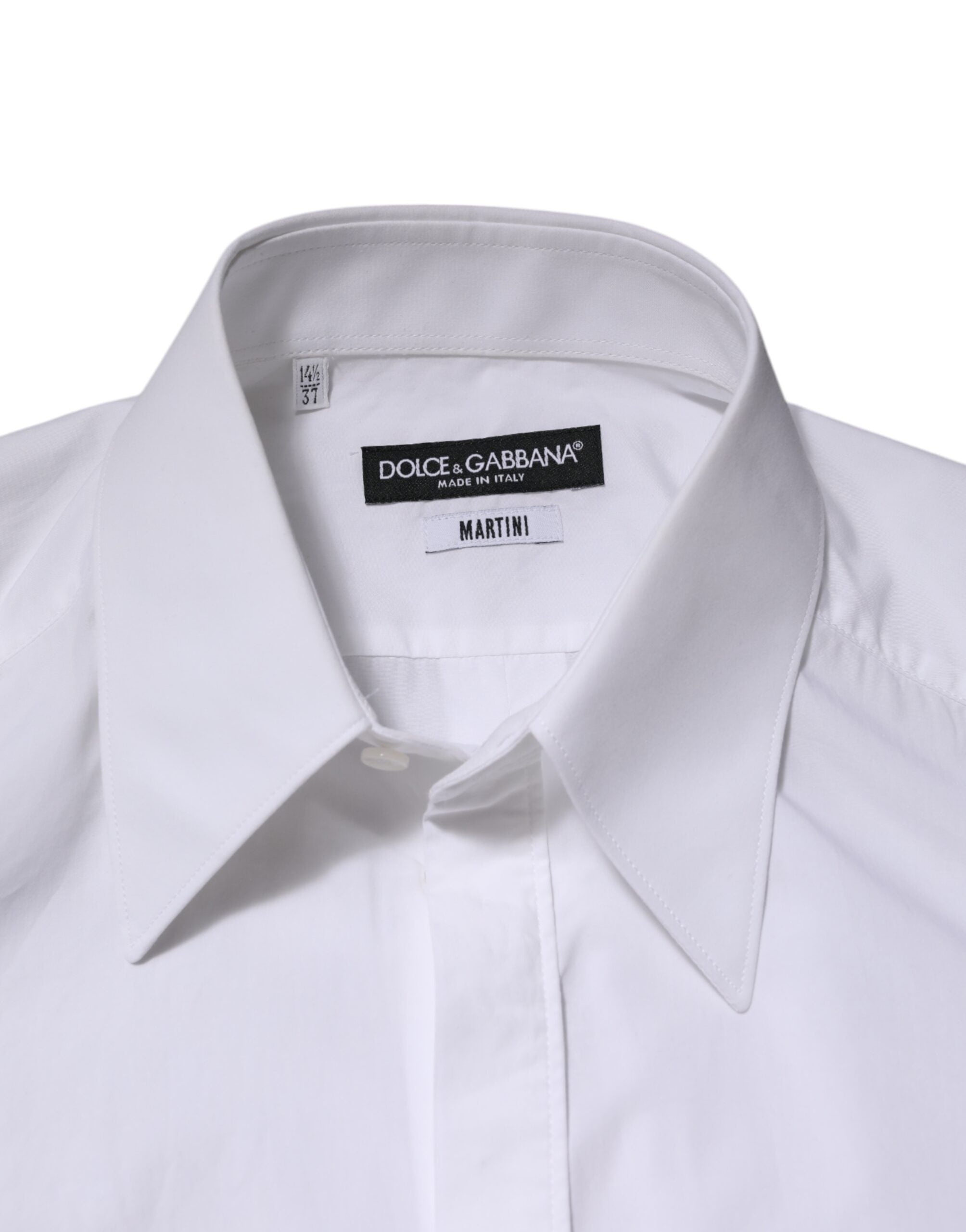 Dolce & Gabbana white cotton long-sleeved shirt MARTINI-6