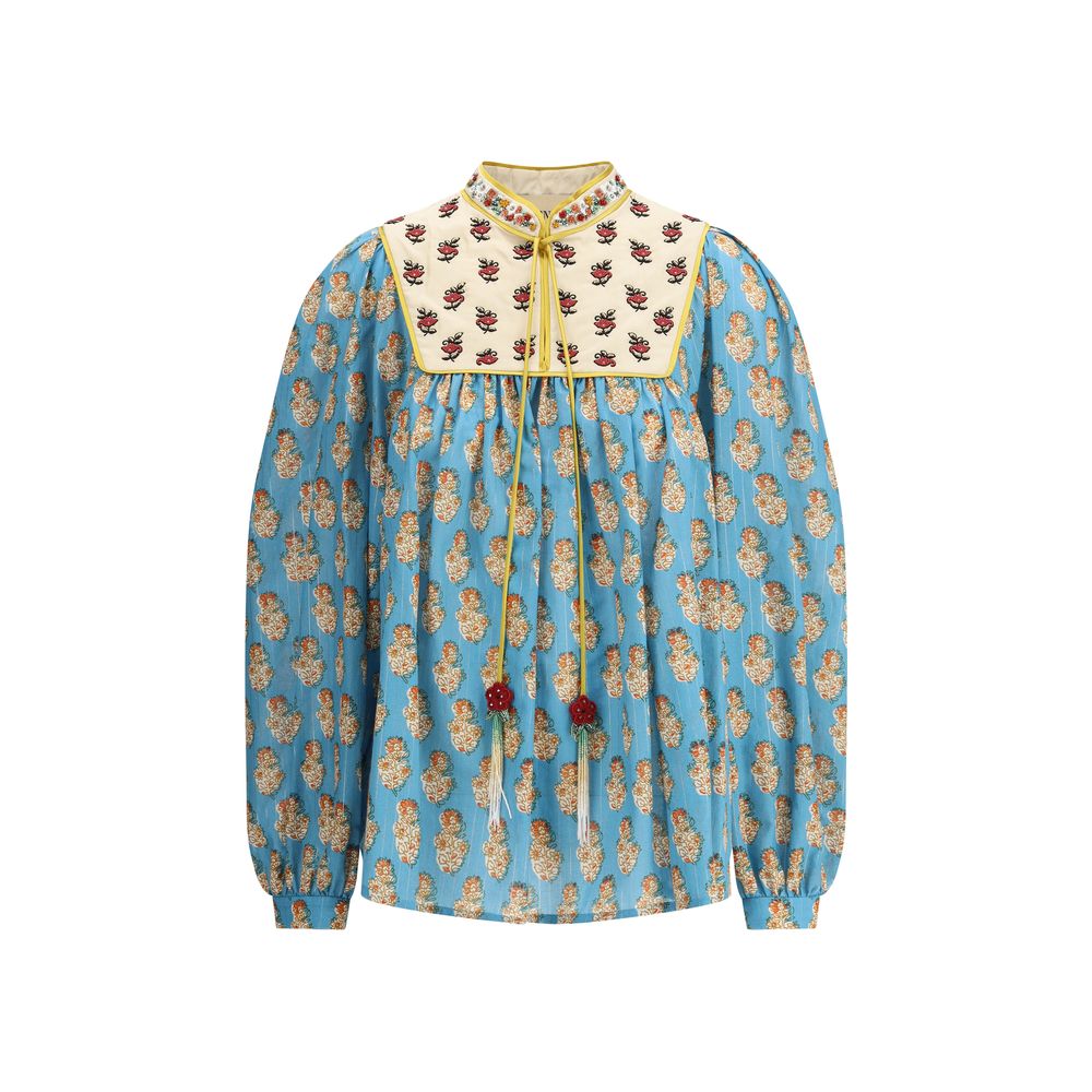 Valentino Bluse mit Petales D'Amour-Print-1