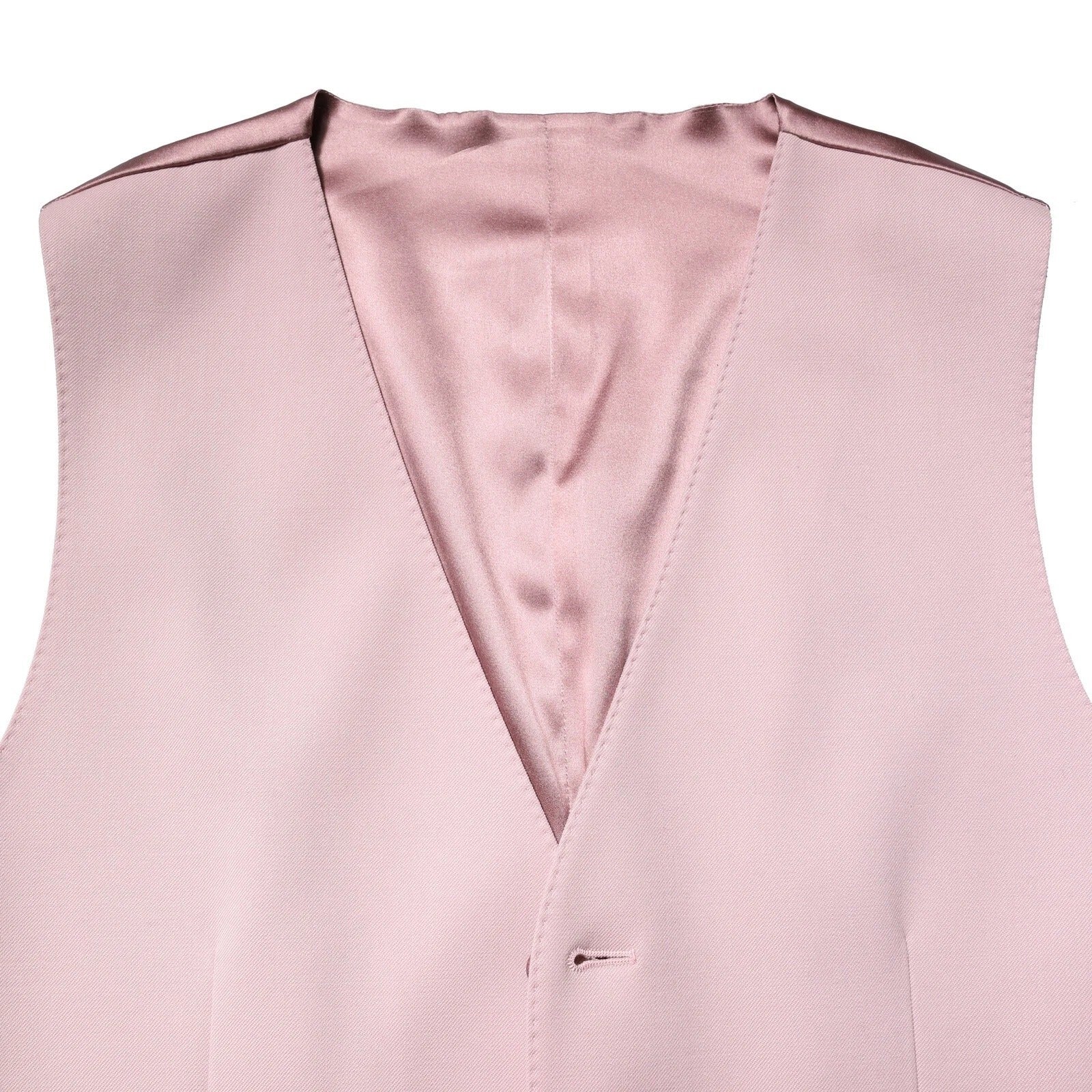 Dolce & Gabbana Pink Wool Dress Formal Men's Vest-4