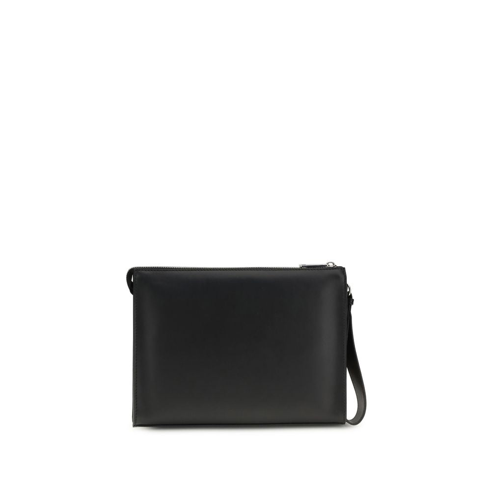 Fendi Black Leather Clutch-2