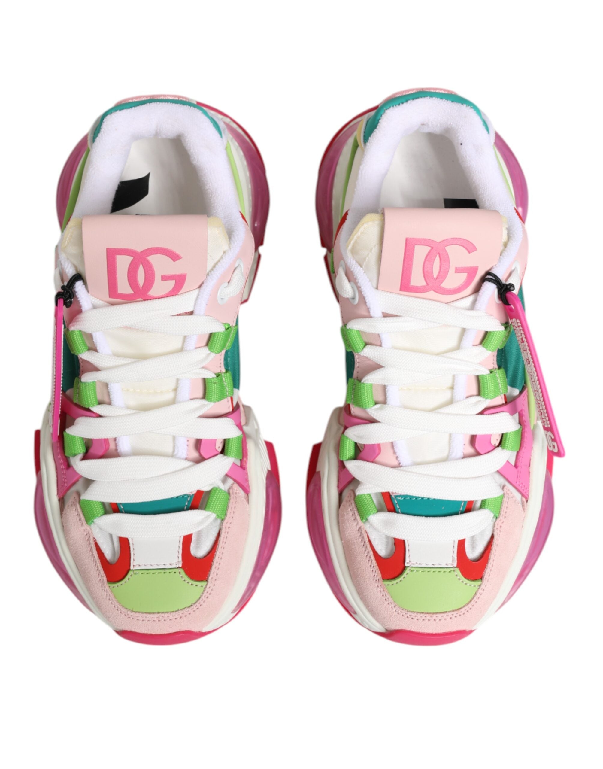 Dolce & Gabbana Multicolor Leder Airmaster Low Top Sneaker Schuhe-4