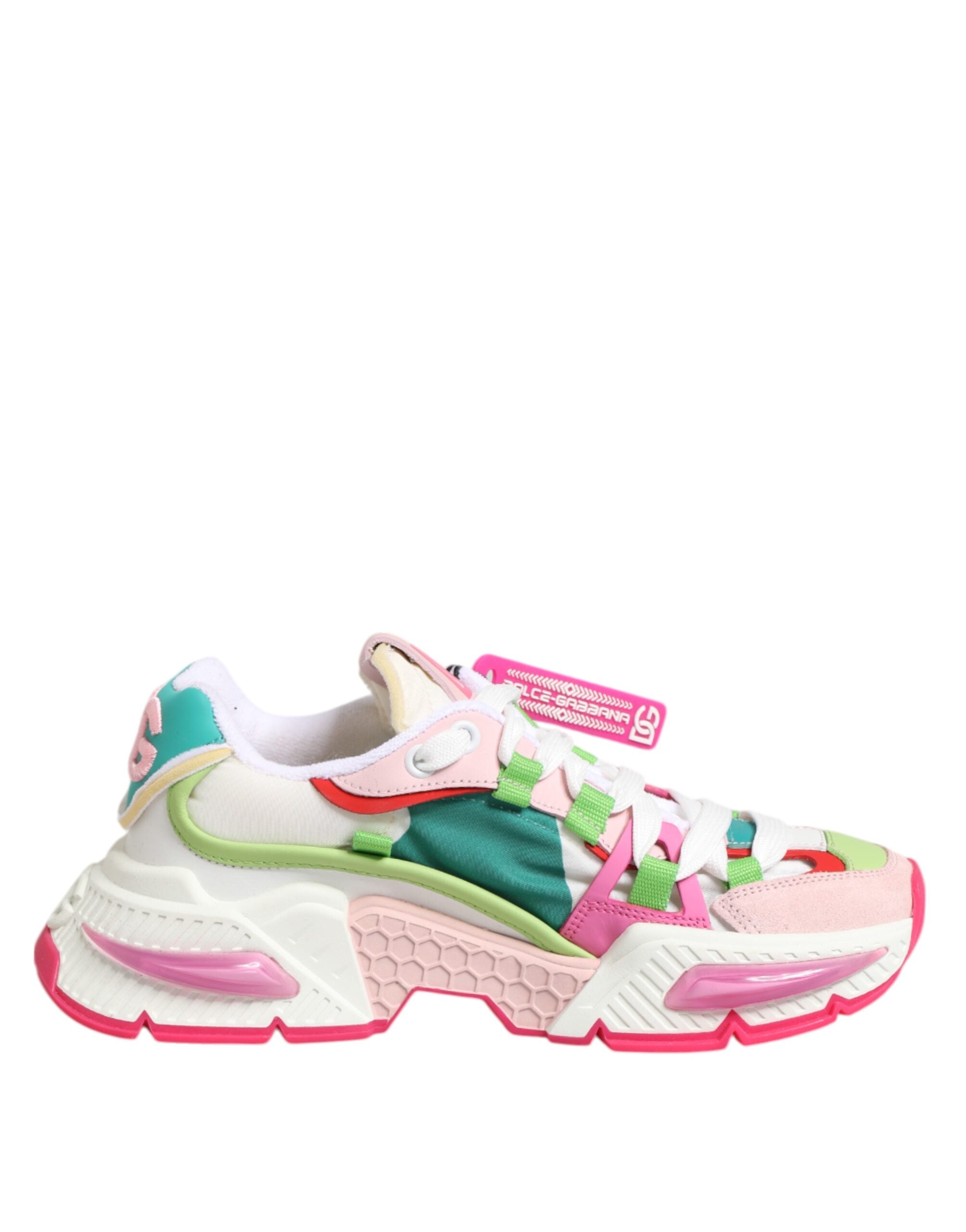 Dolce & Gabbana Multicolor Leder Airmaster Low Top Sneaker Schuhe-1