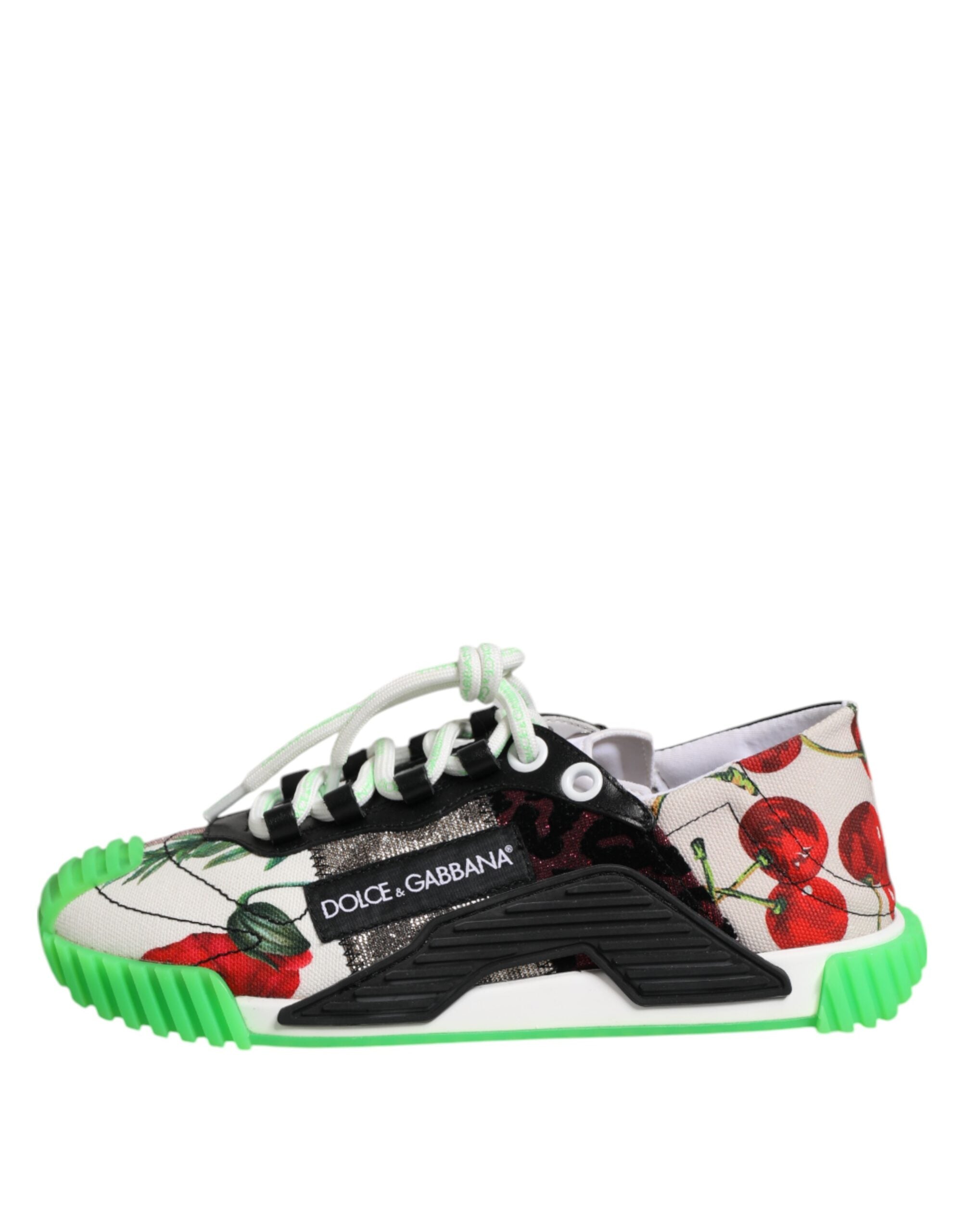 Dolce & Gabbana Multicor DG Logo Leopard Cherry Sneaker Shoes-8