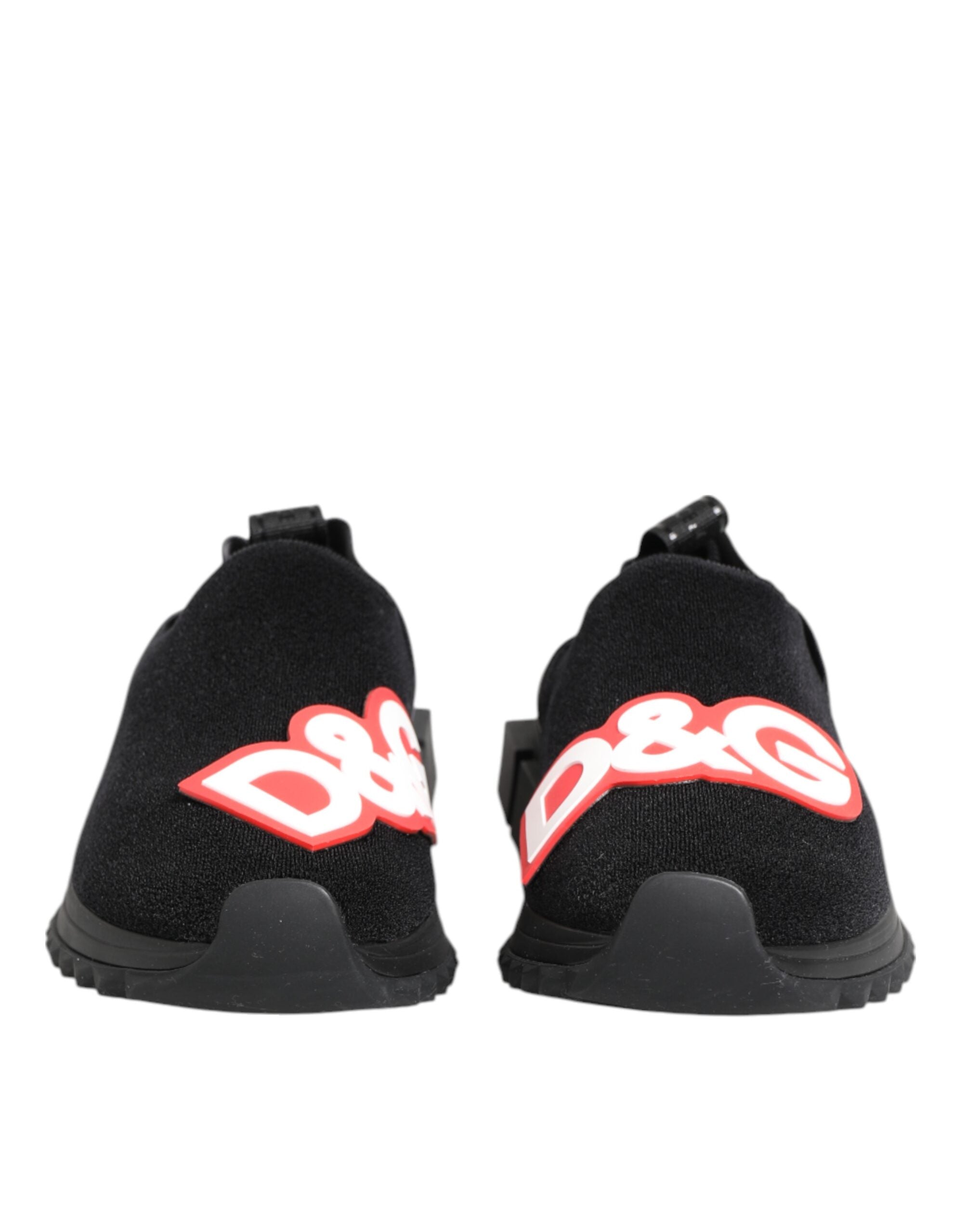 Dolce & Gabbana Schwarz Grau Slip On Sorrento Sneakers Schuhe-3
