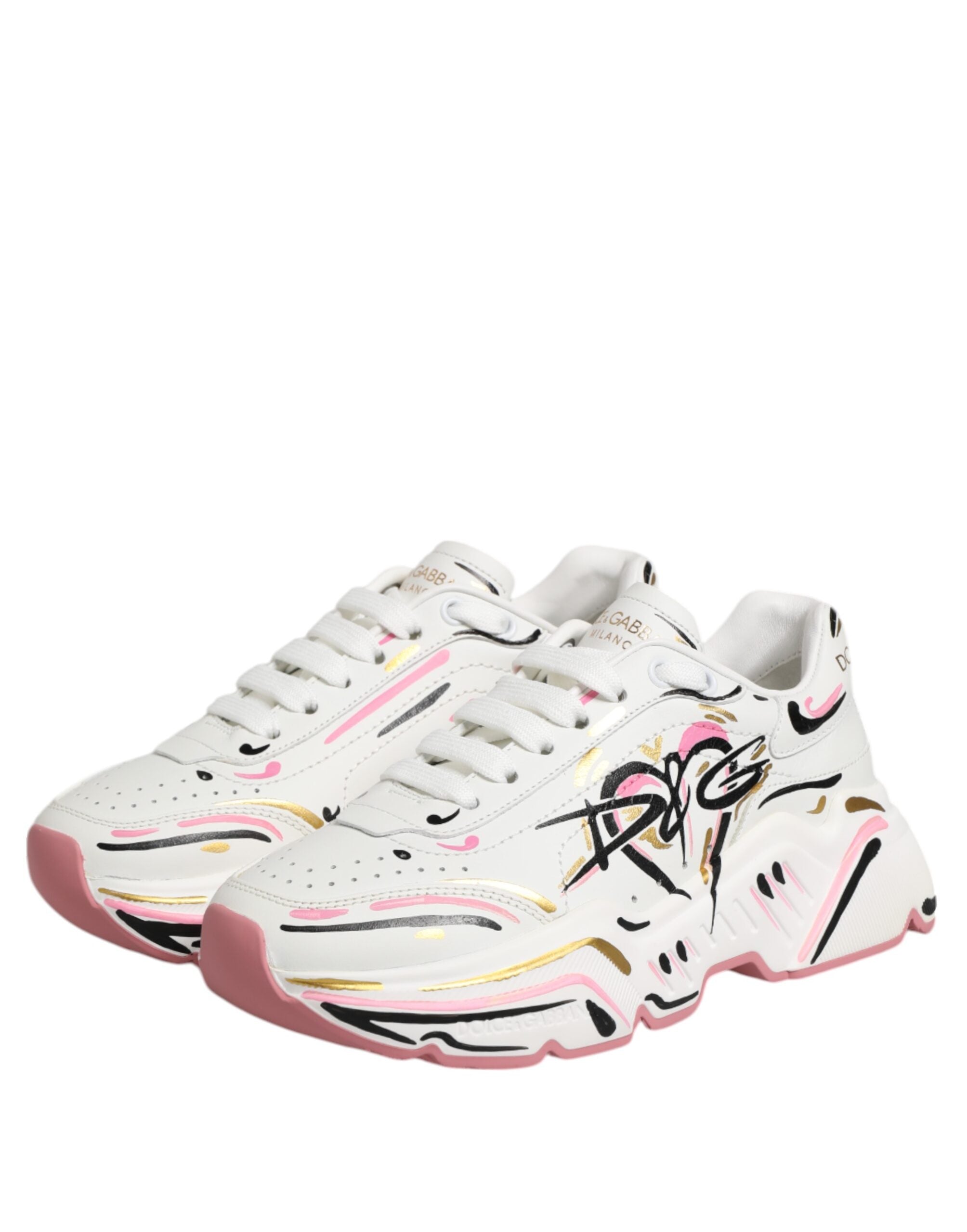 Zapatillas Daymaster multicolores pintadas a mano de Dolce & Gabbana-6