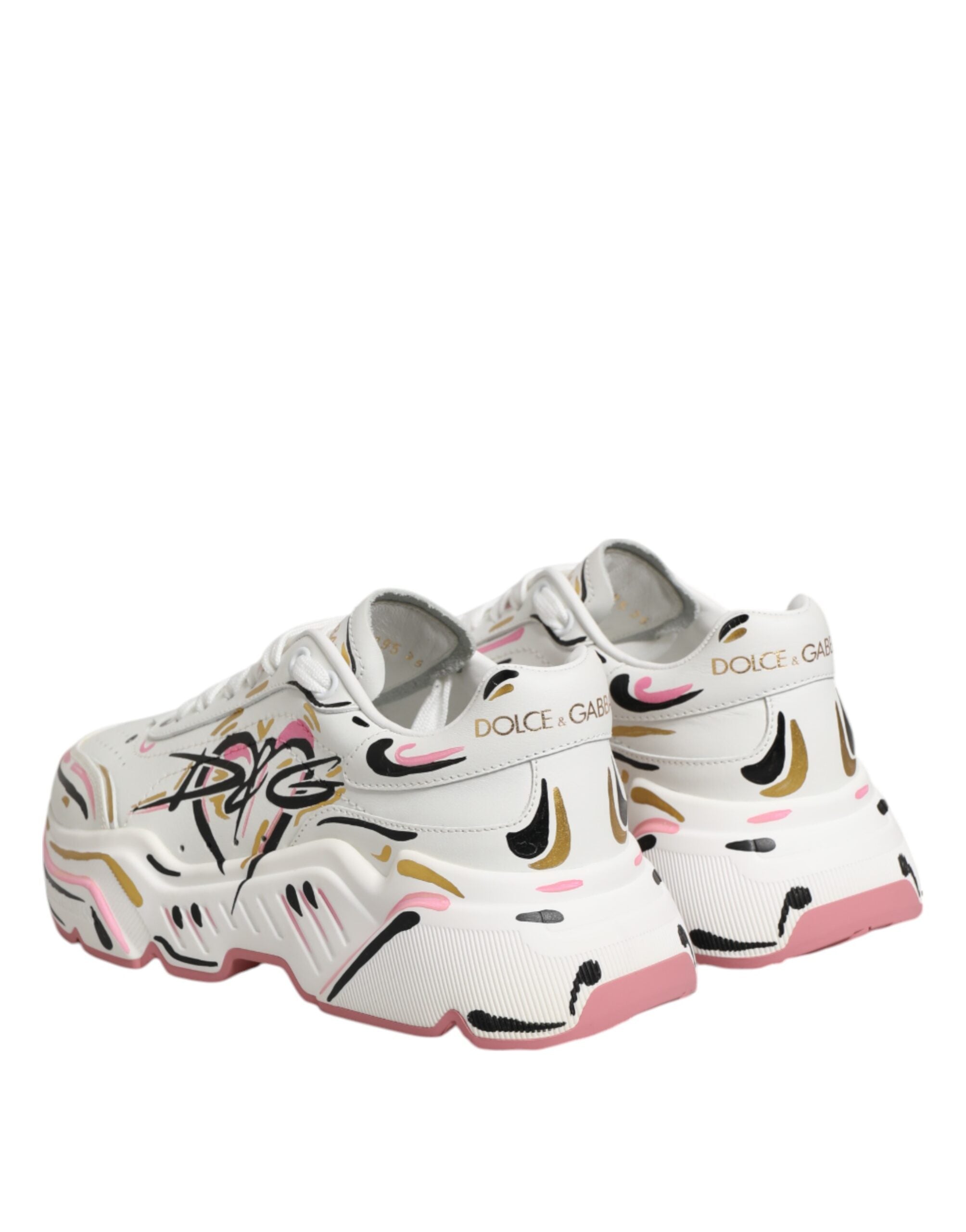 Zapatillas Daymaster multicolores pintadas a mano de Dolce & Gabbana-7