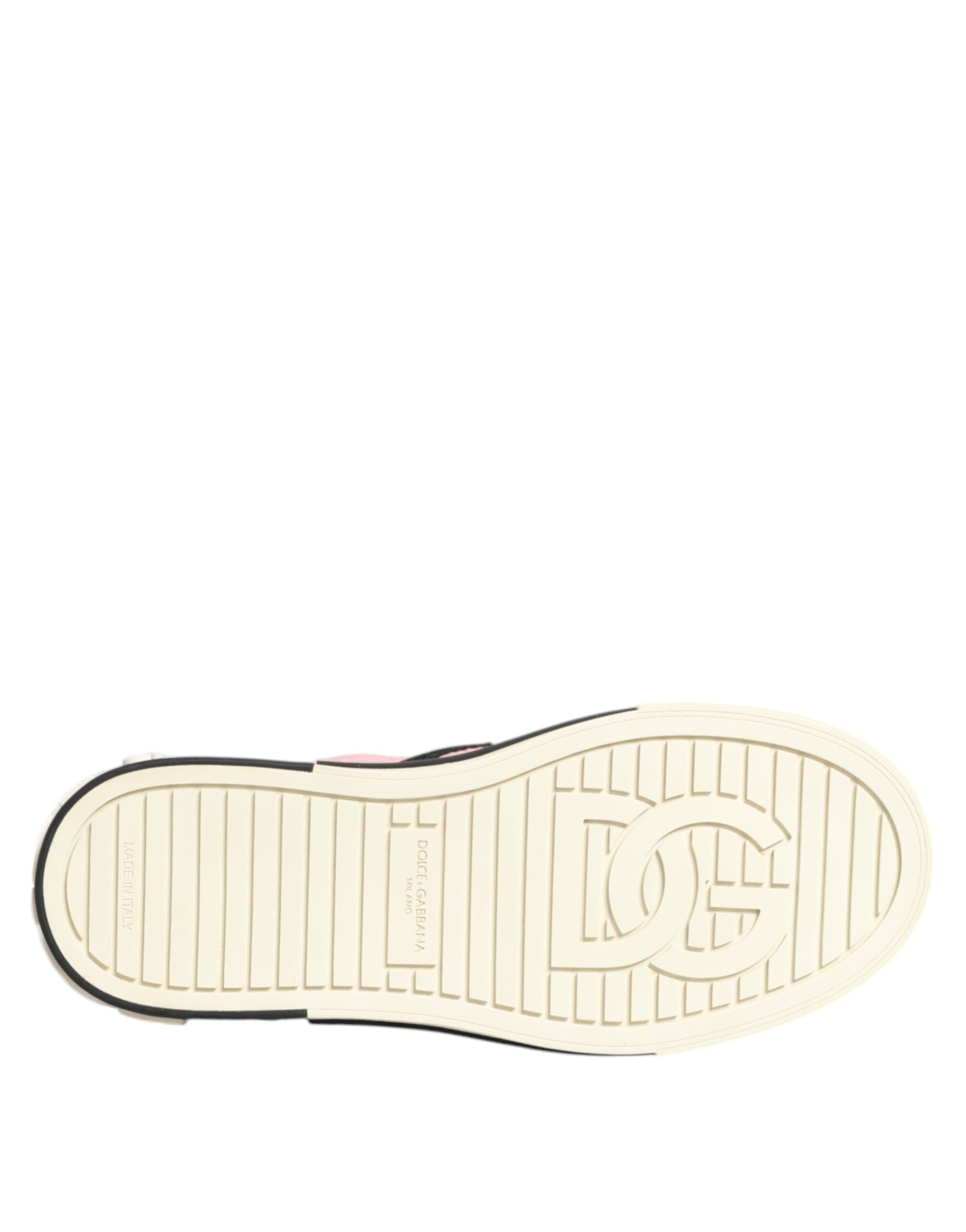 Zapatillas sin cordones de nailon acolchado rosa de Dolce & Gabbana-8