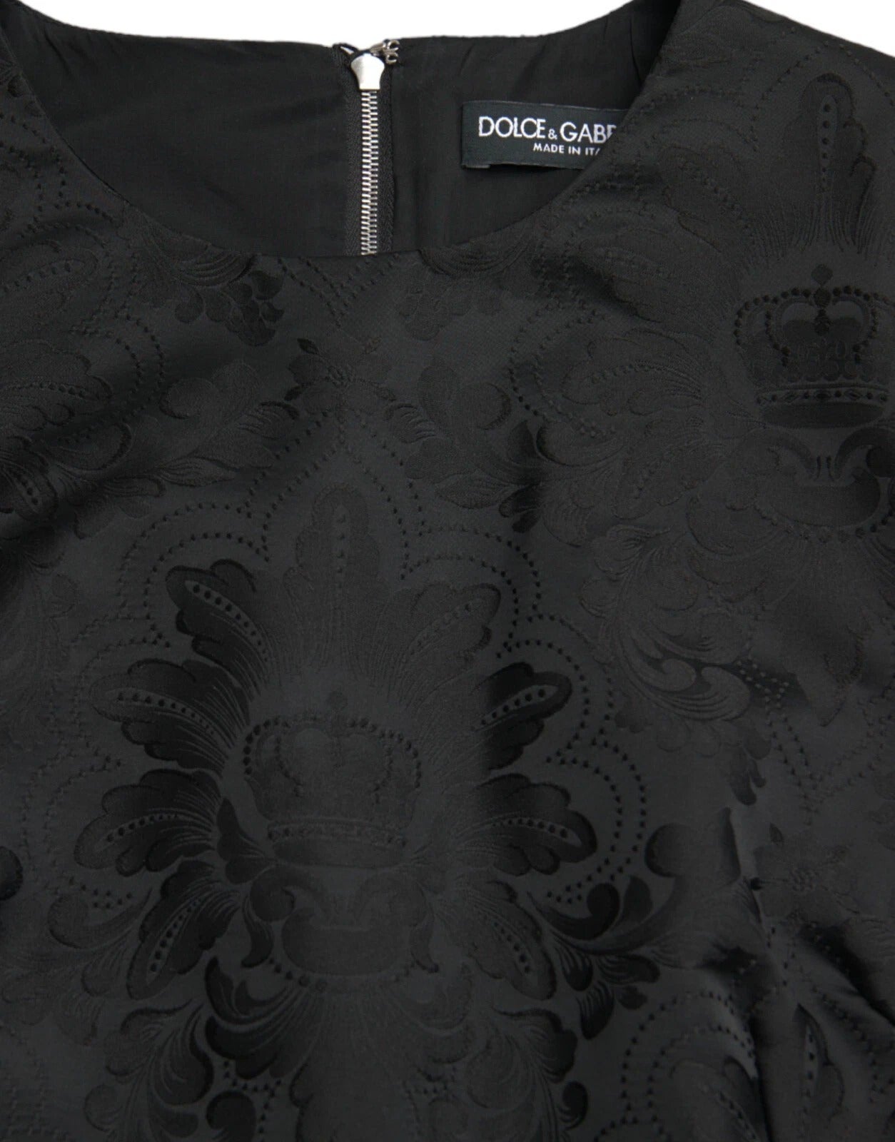 Dolce & Gabbana Black sleeveless bodycon A-line mini dress-4